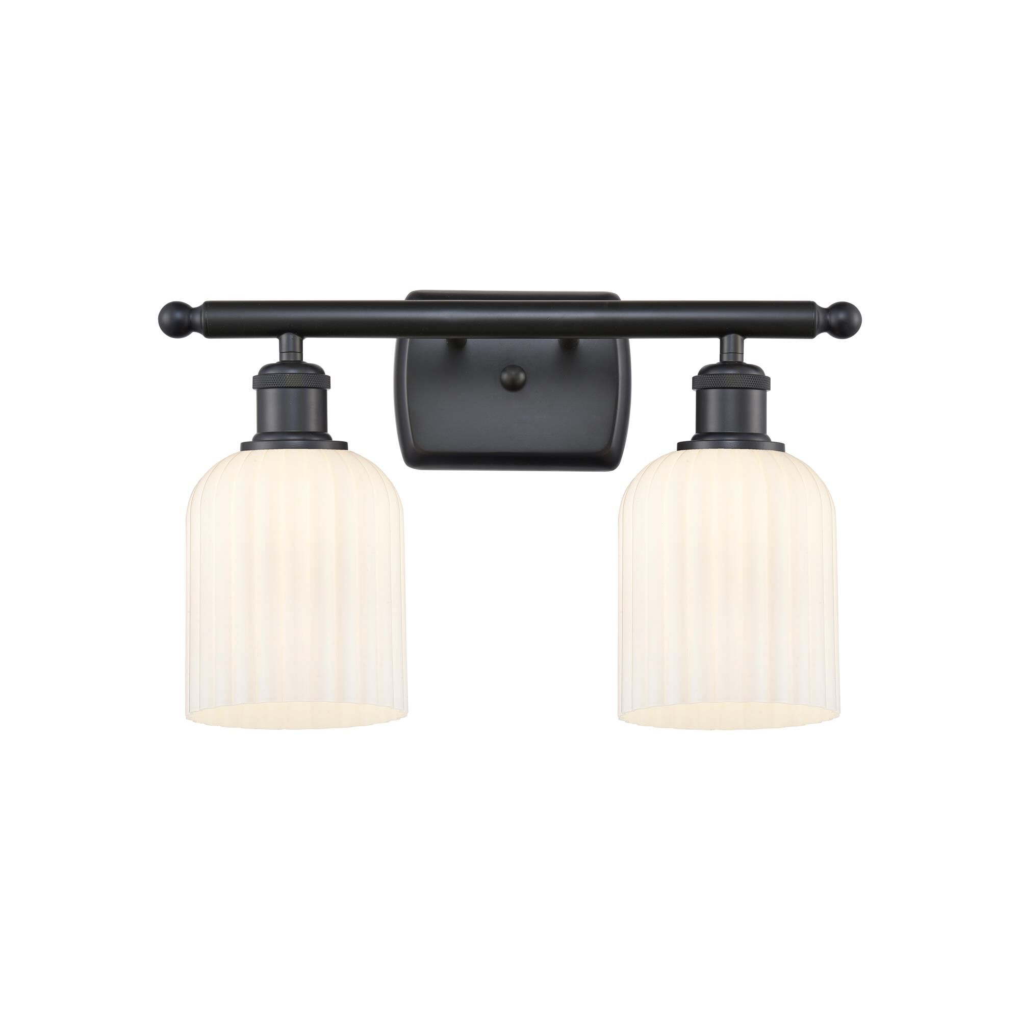 Shown in Matte Black finish and Gloss White shade