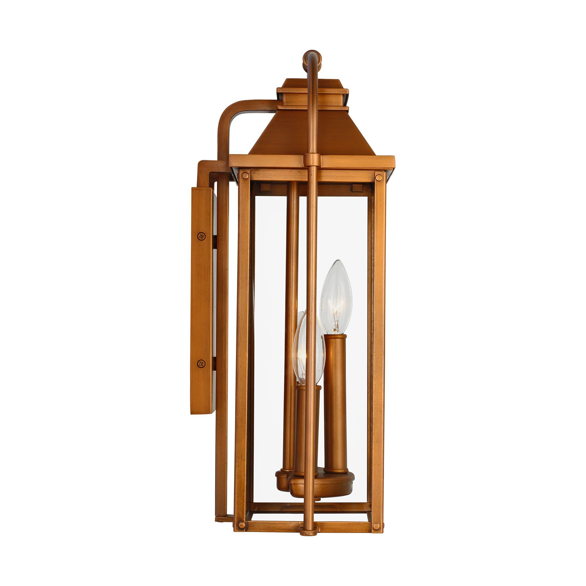 Shown in Natural Copper finish and Clear Seeded glass