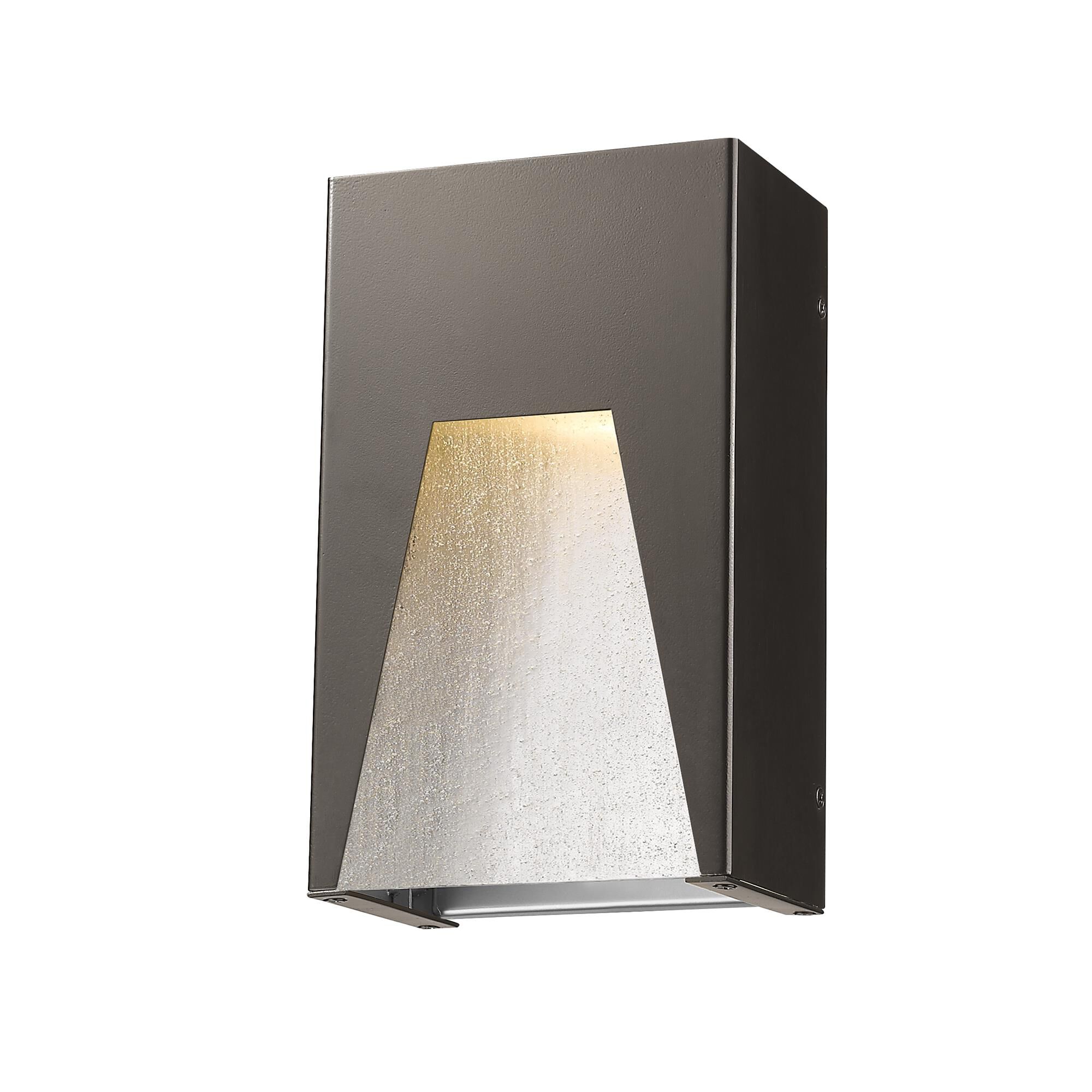 Shown in Bronze Silver finish and Glass shade