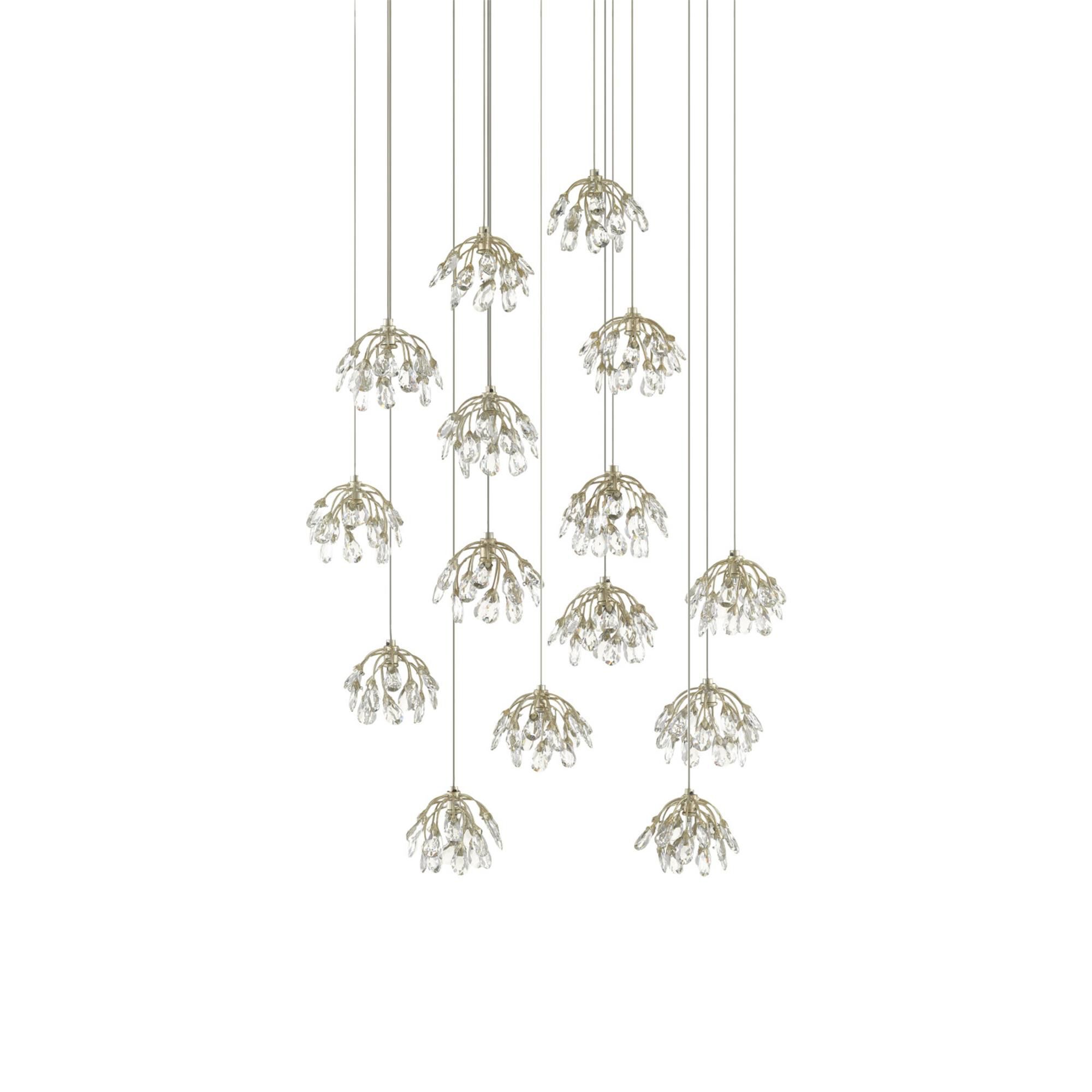 Crystal Bud 15 Light Multi Light Pendant,