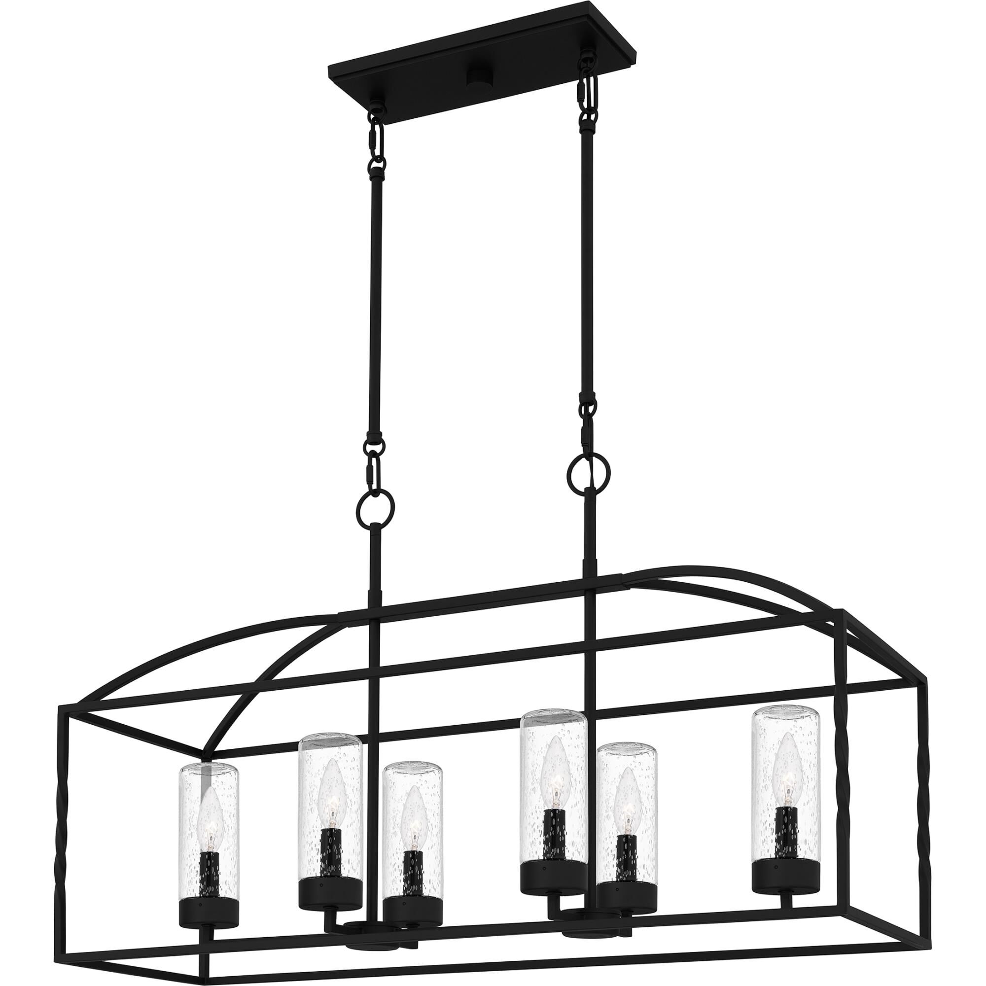 Thatcher 36.5 Inch 6 Light Linear Suspension Light by Quoizel