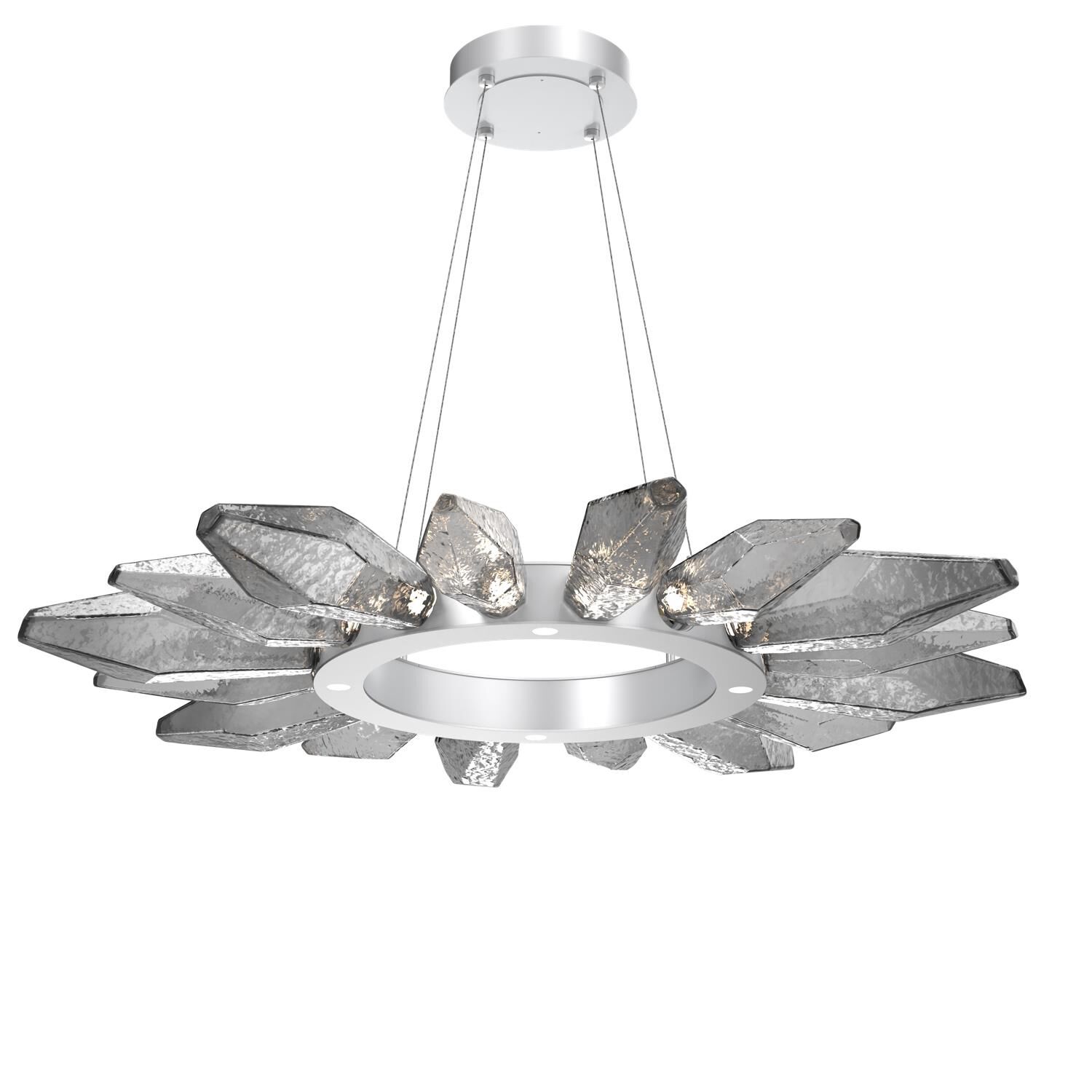 Rock Crystal 41 Inch 20 Light LED Chandelier by Hammerton Studio