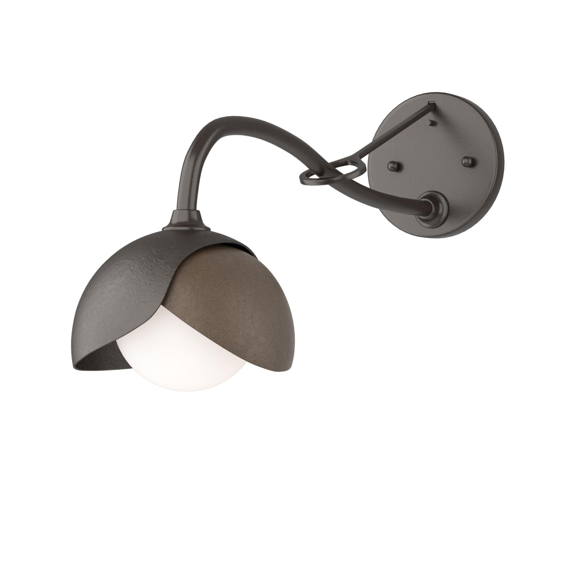 Shown in Oil Rubbed Bronze finish and Opal glass and Bronze (05) accent