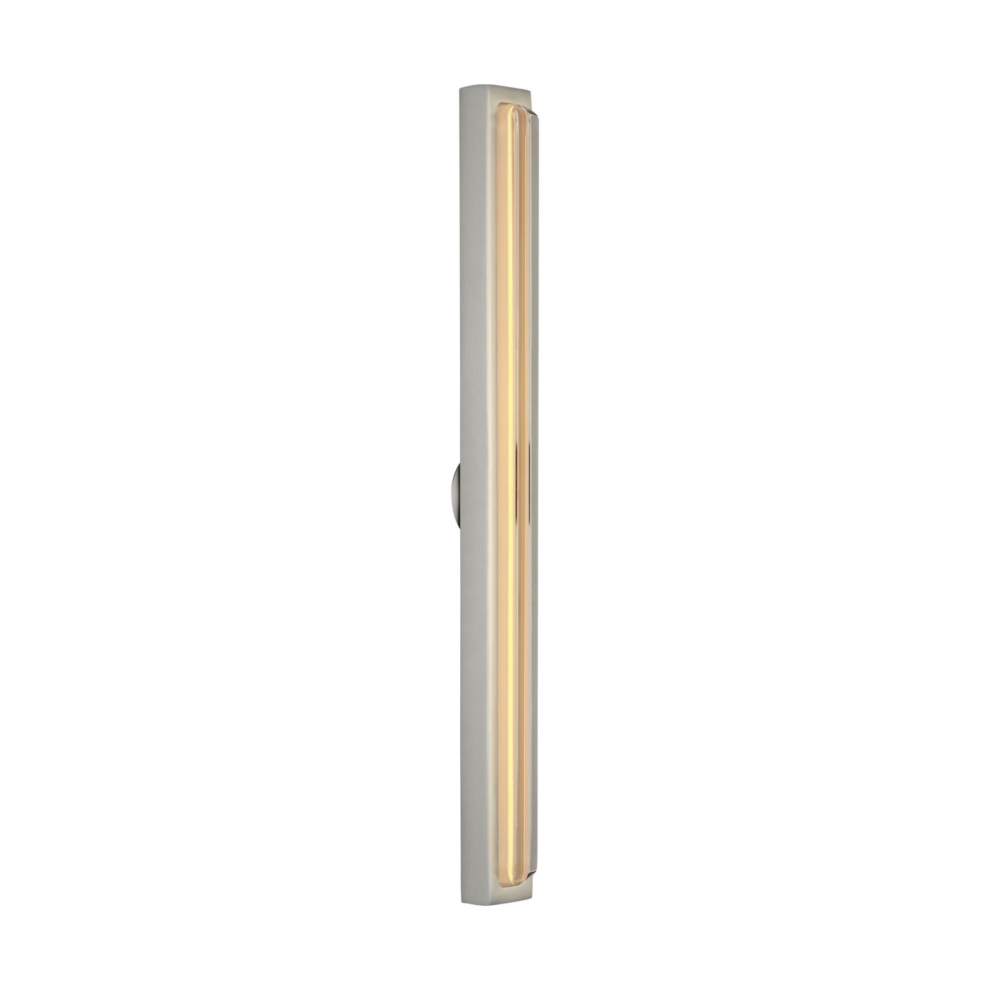 Shown in Satin Nickel finish and Clear Crystal glass