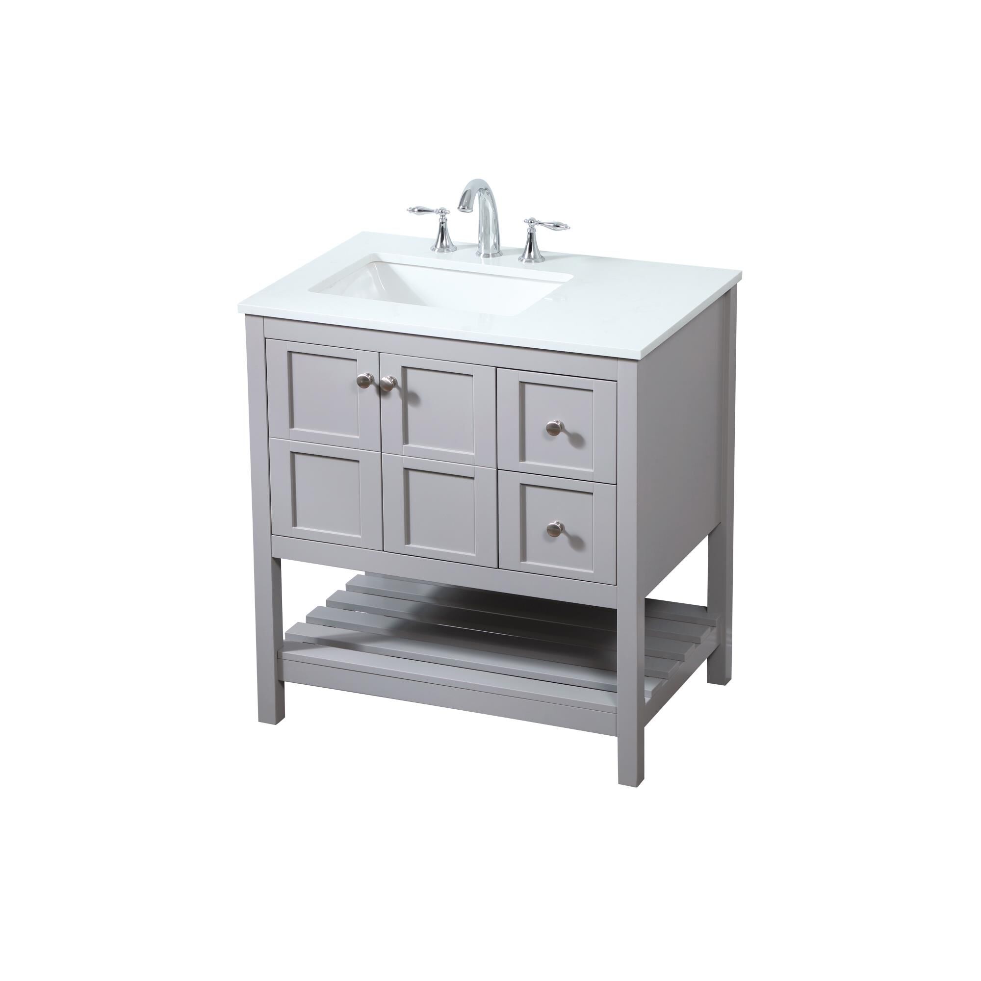 Shown in Grey finish