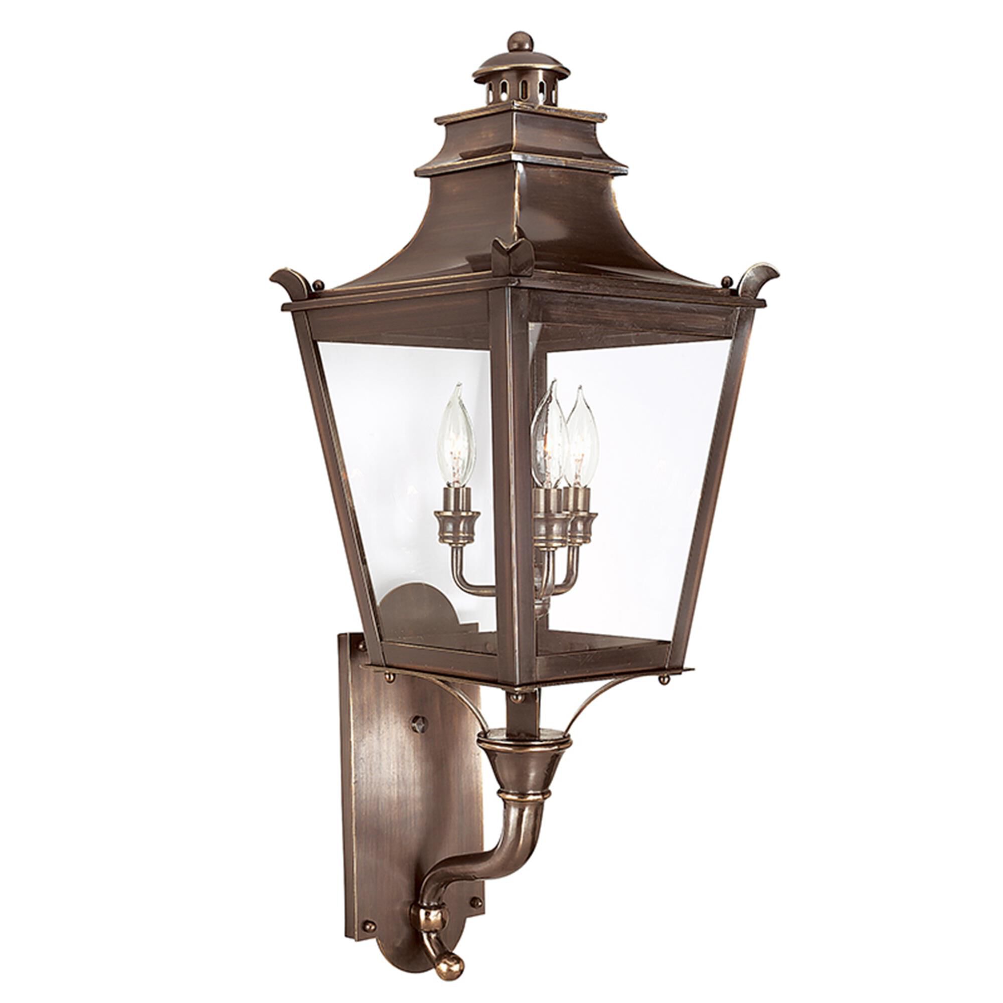 Dorchester 30 Inch Tall 3 Light Outdoor Wall Light by Troy Lighting