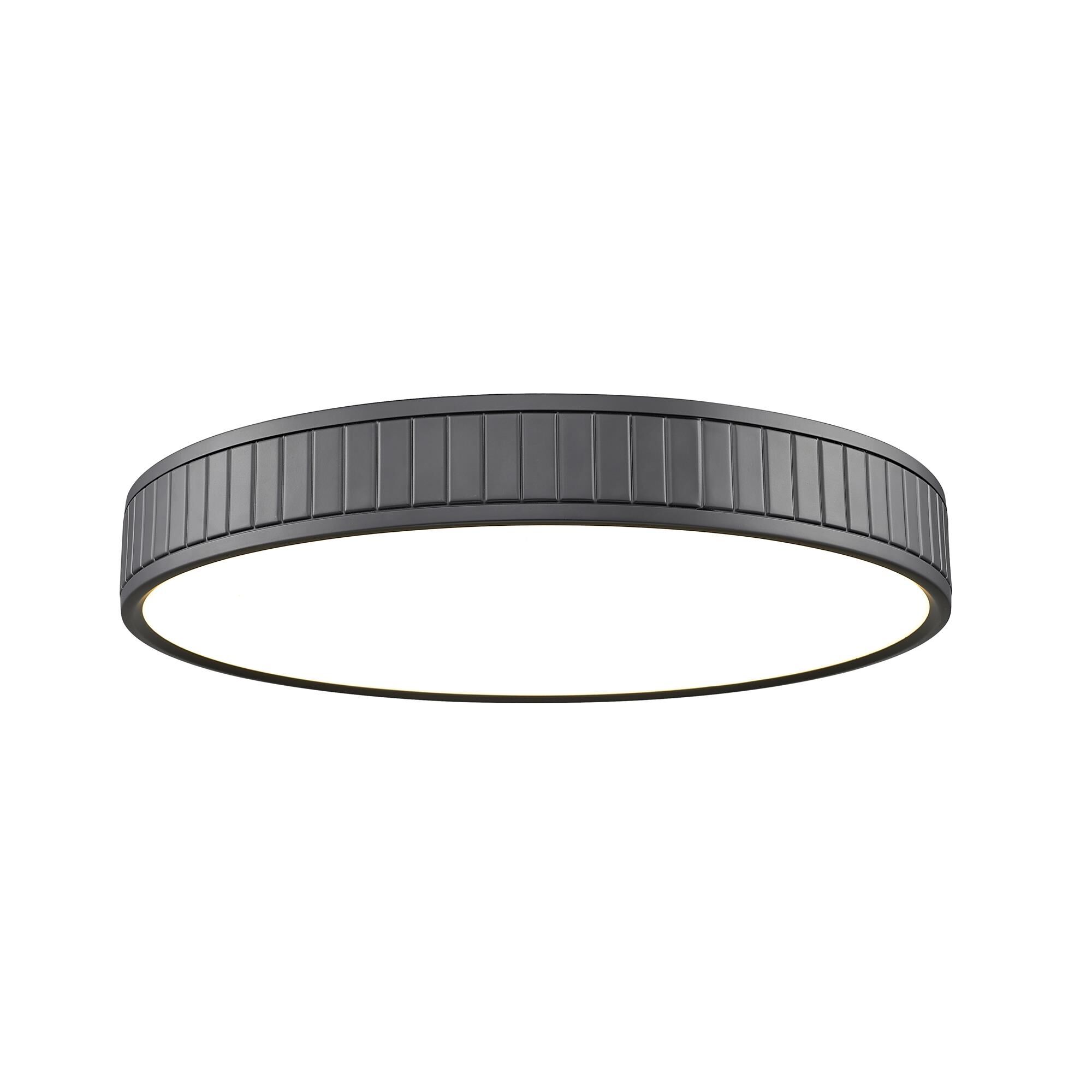 Shown in Matte Black finish and Frosted glass and Frosted shade