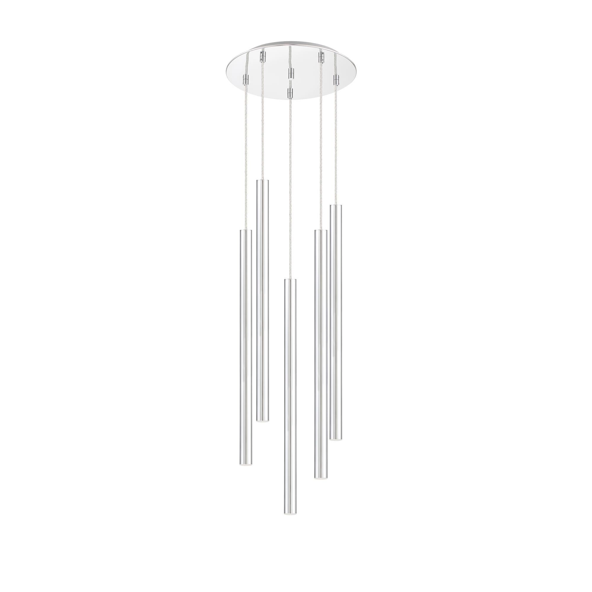 Shown in Chrome finish and Steel glass and Steel shade