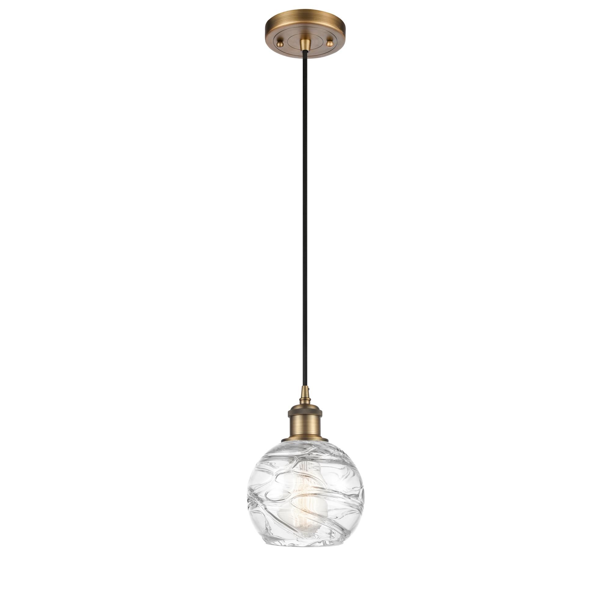 Bruno Marashlian Athens Deco Swirl 6 Inch Mini Pendant by Innovations Lighting