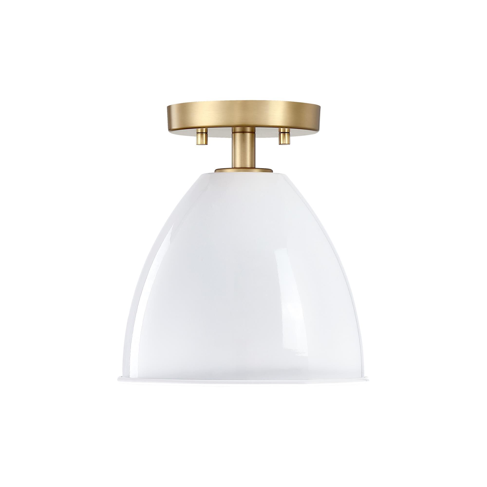 Biba 8 Inch 1 Light Semi Flush Mount by Designers Fountain