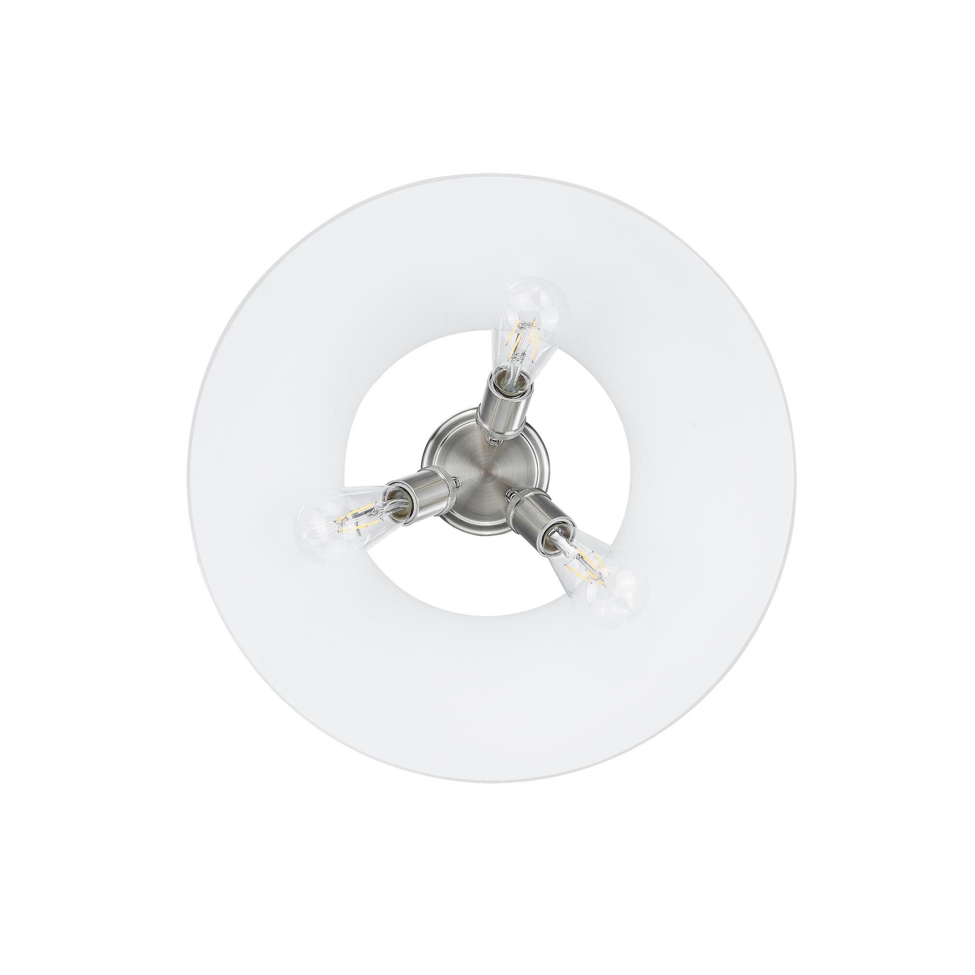 Shown in Pewter finish and Opal glass and Without Shade shade