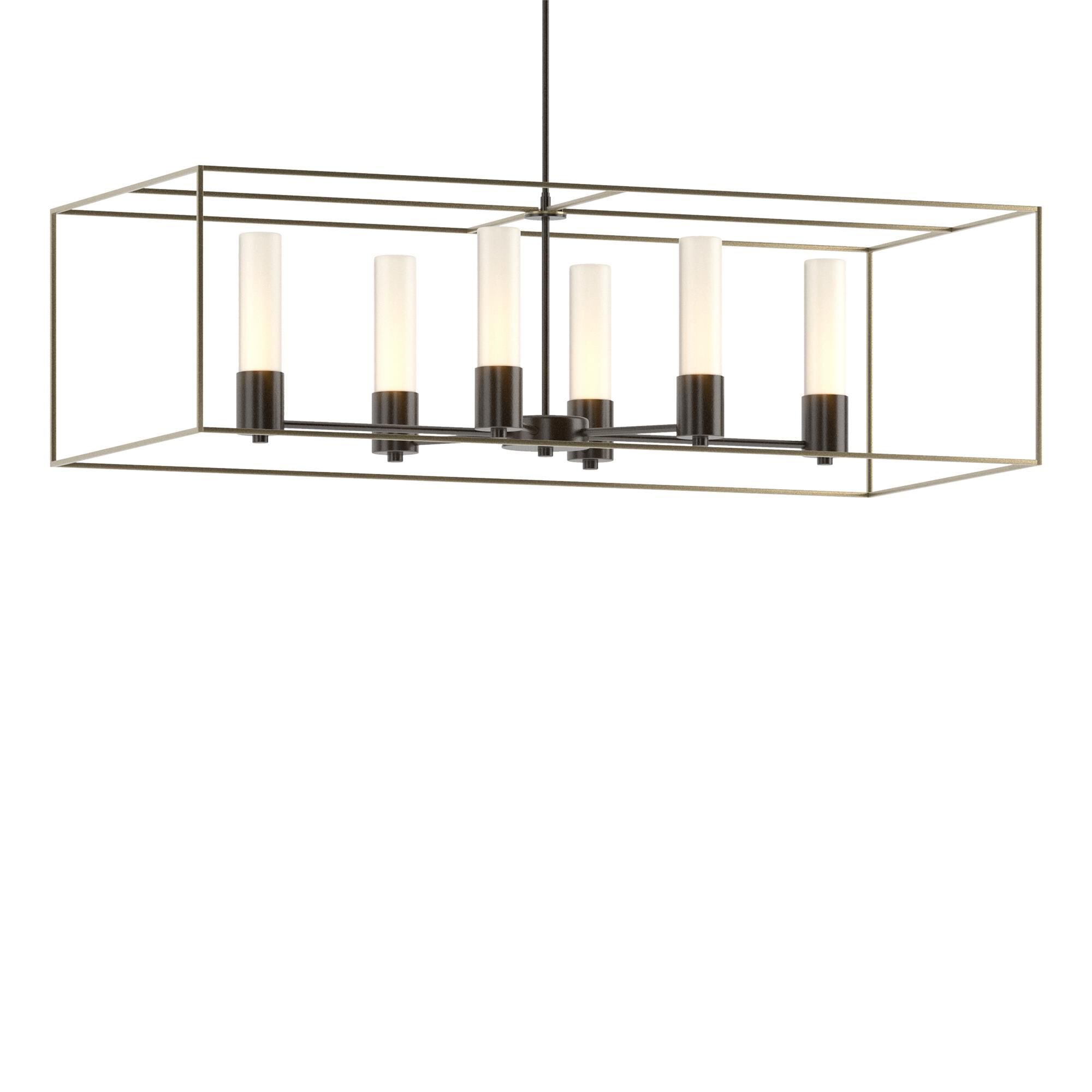 Shown in Oil Rubbed Bronze finish and Opal glass and Soft Gold accent