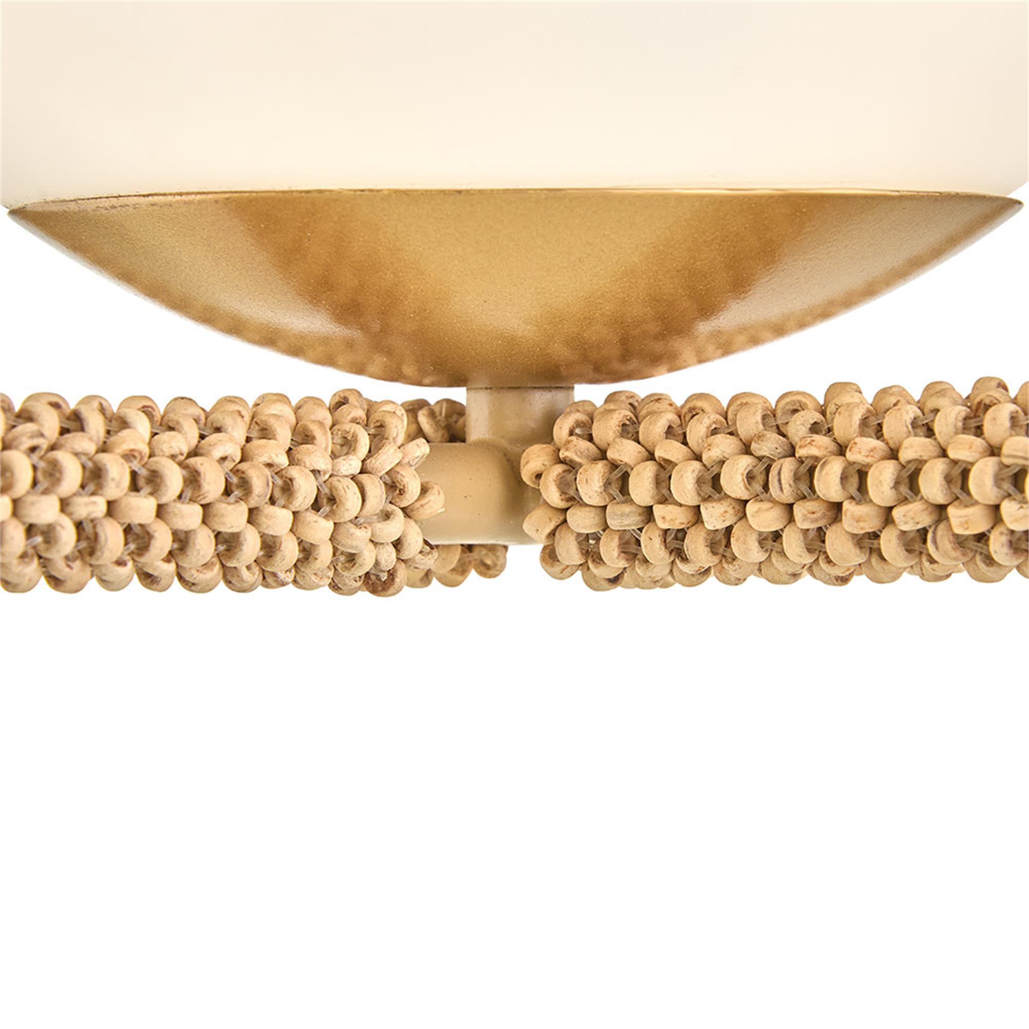Shown in Deluxe Gold finish and Etched Opal glass