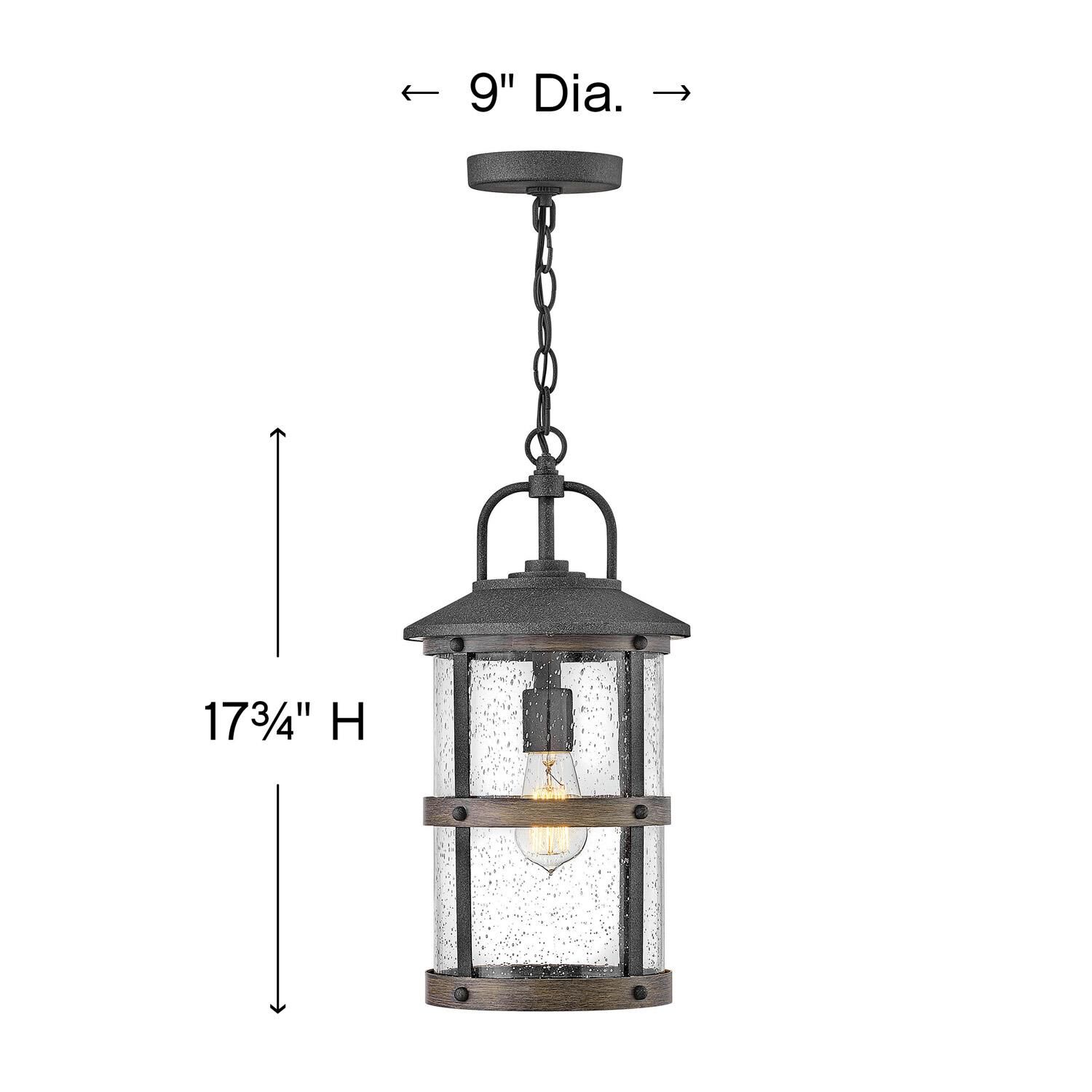 Hinkley Lighting Lakehouse 17 Inch Tall Outdoor Hanging Lantern