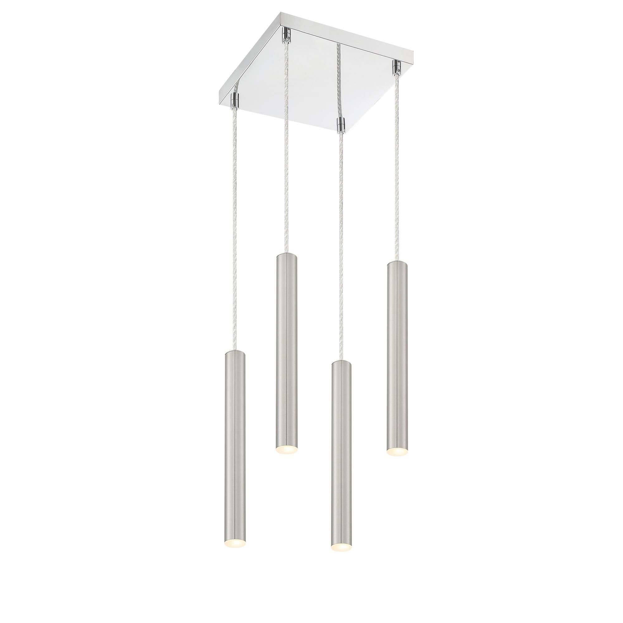 Shown in Chrome finish and Steel glass and Steel shade