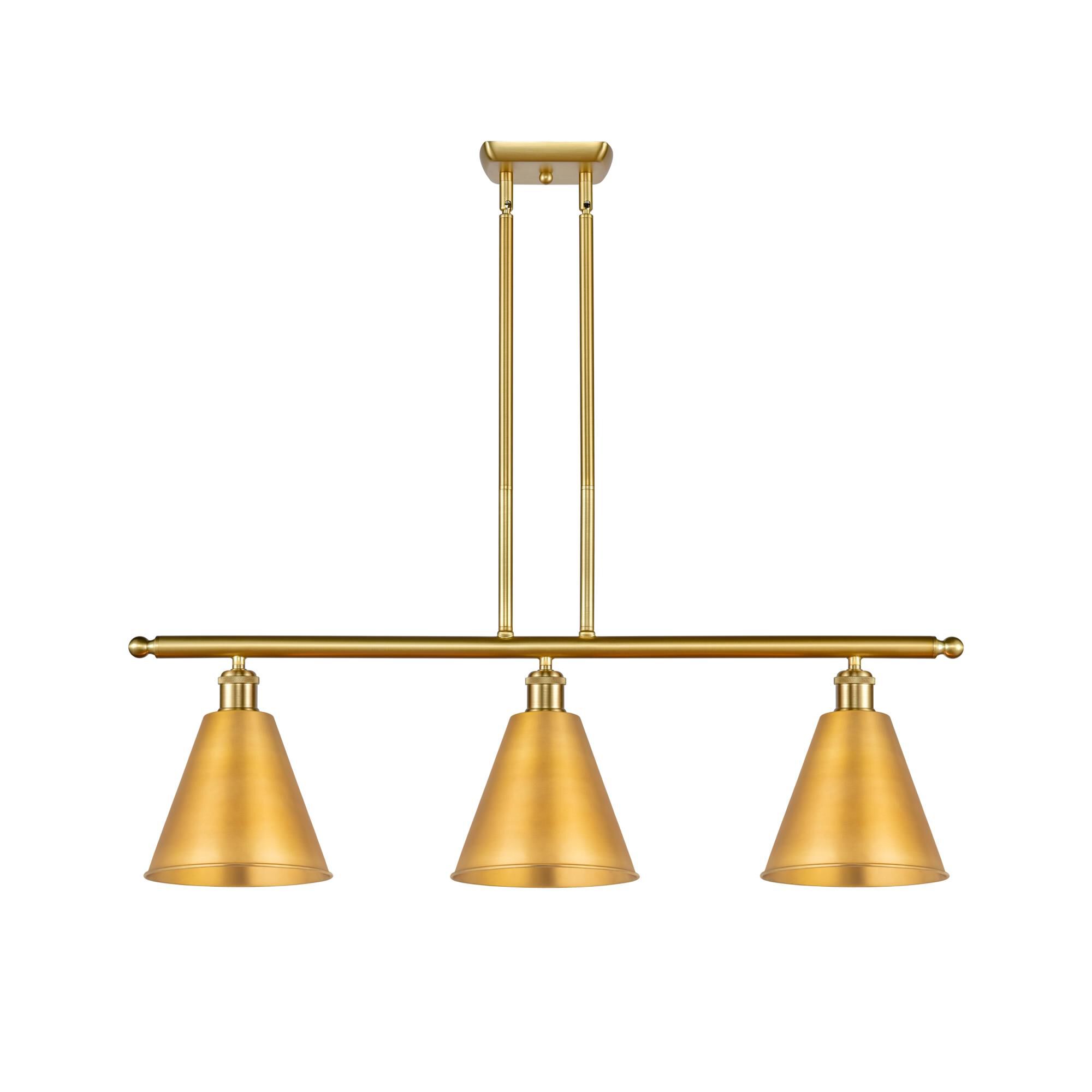 Bruno Marashlian Ballston Cone 36 Inch 3 Light Linear Suspension Light by Innovations Lighting