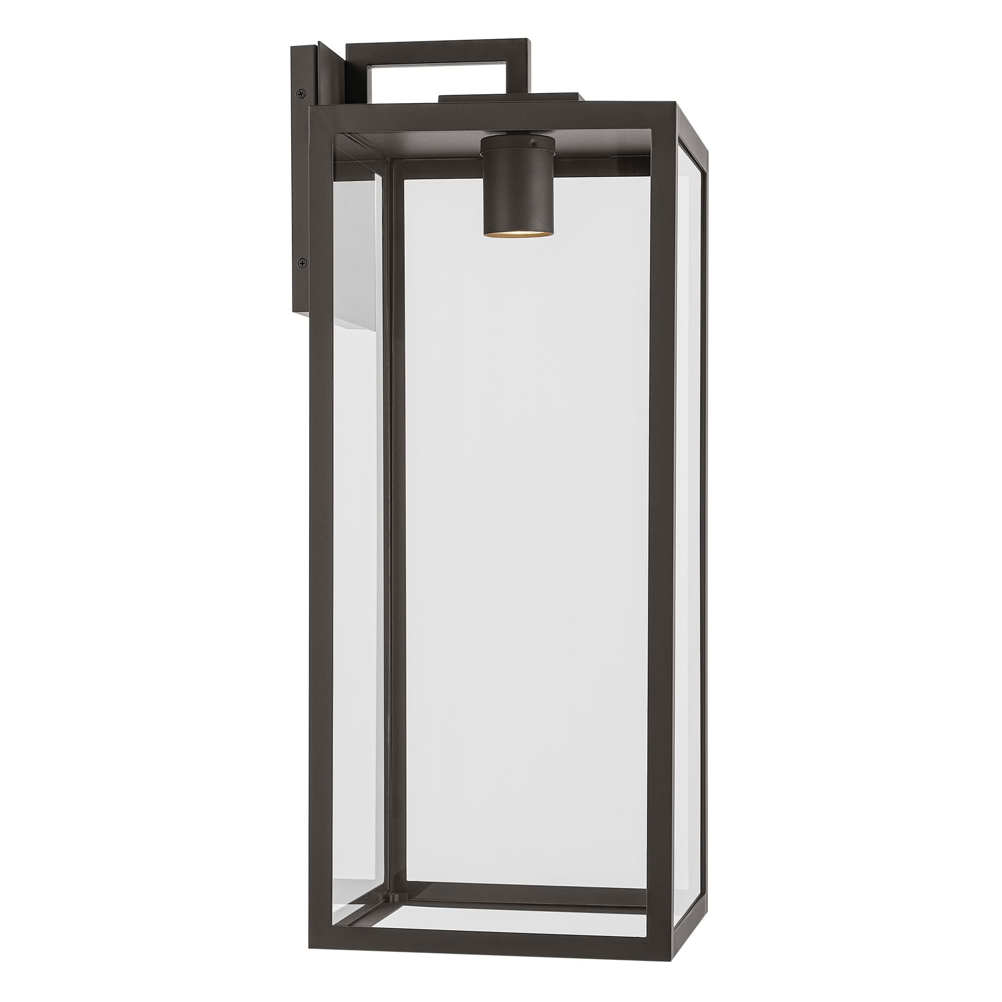 Shown in Olde Bronze finish and Clear glass and Metal shade