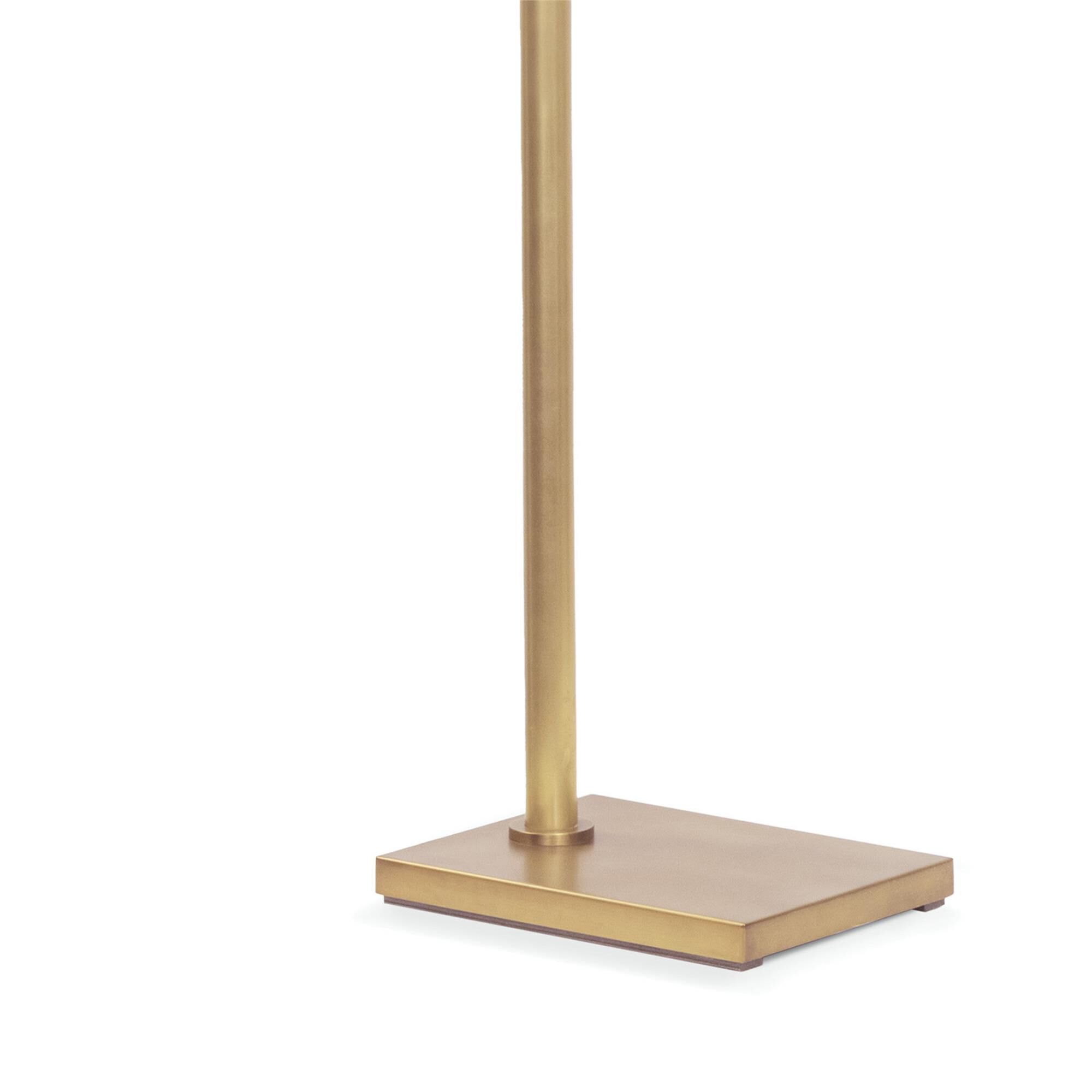 Shown in Natural Brass finish and - None - shade