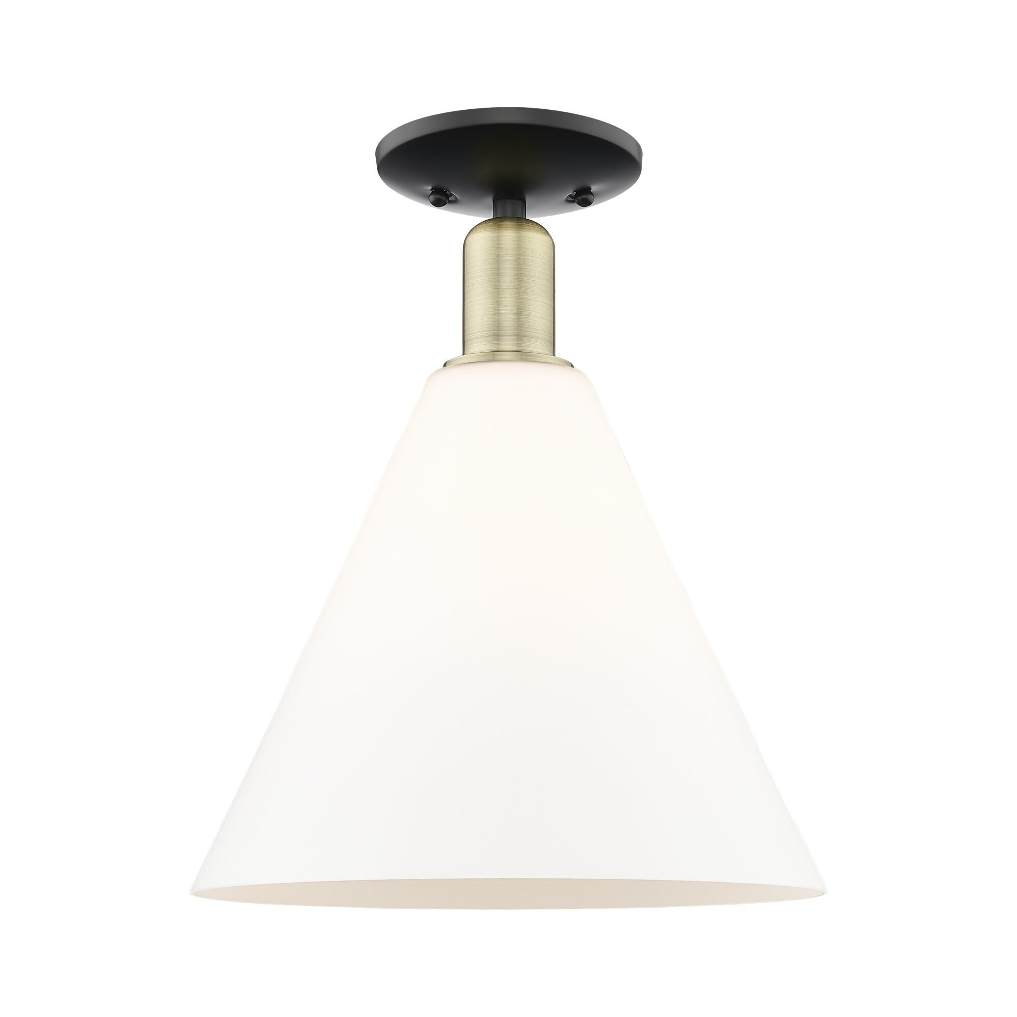 Bruno Marashlian Berkshire Glass 12 Inch Semi Flush Mount by Innovations Lighting