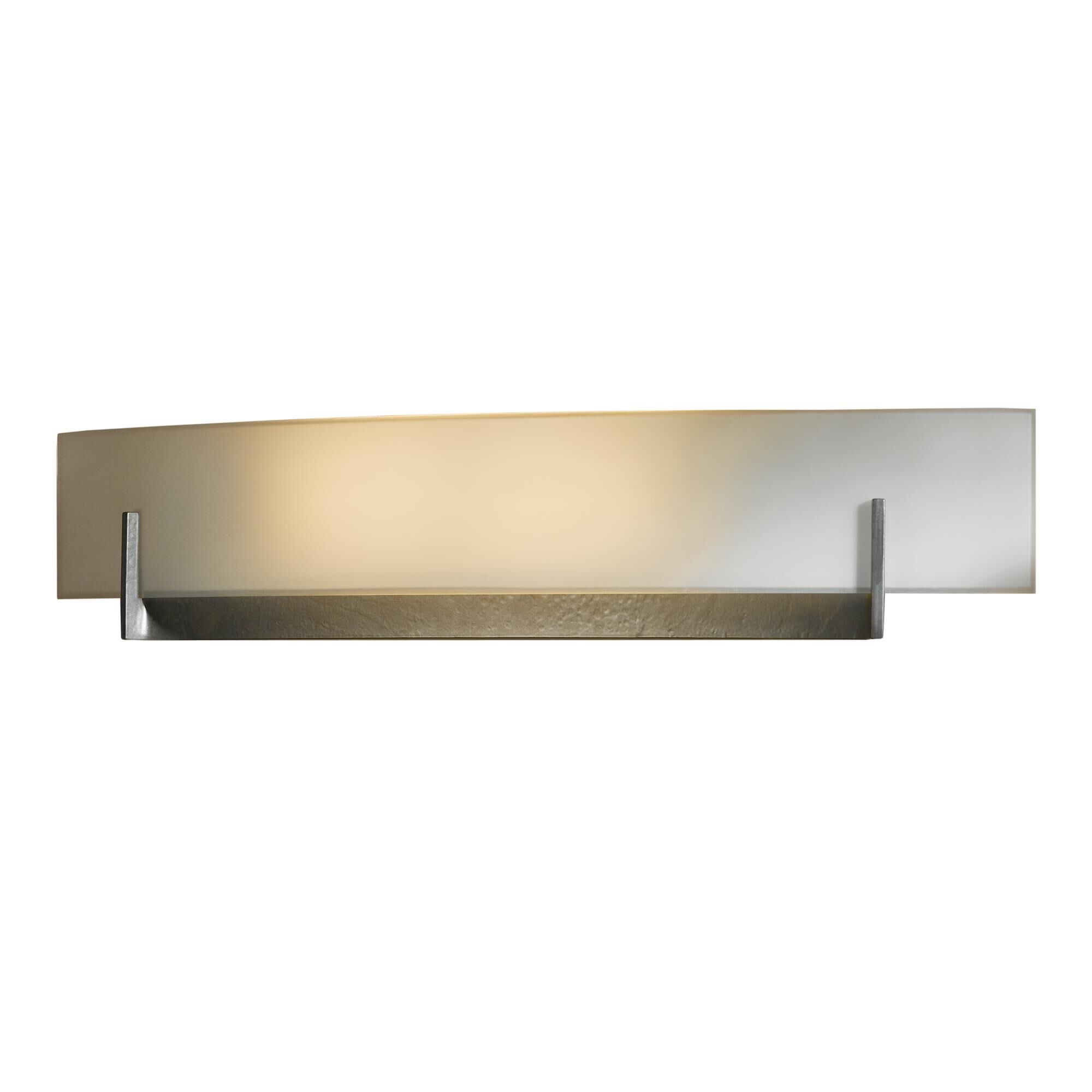 Shown in Dark Smoke finish and Opal  glass