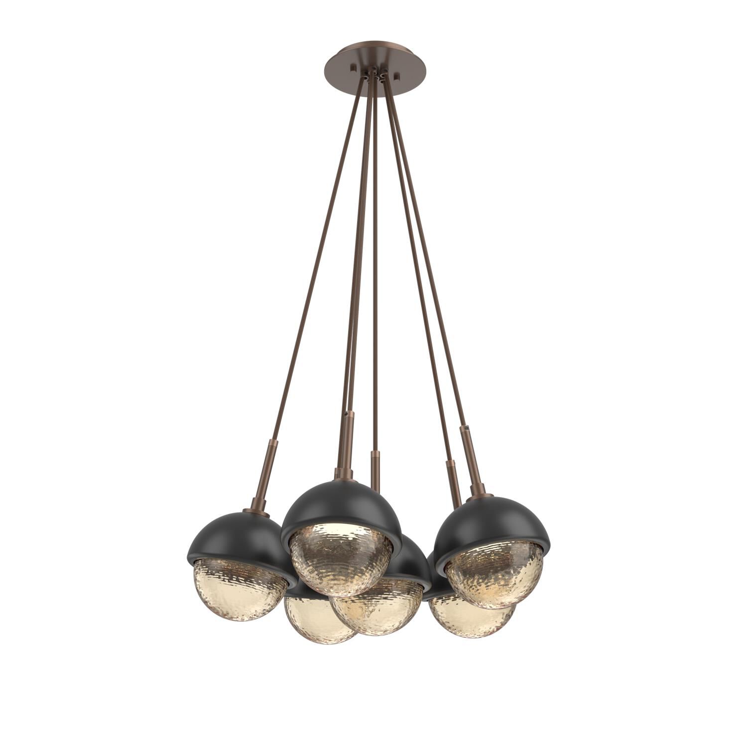 Levi Wilson Cabochon 19 Inch Multi Pendant Light by Hammerton Studio