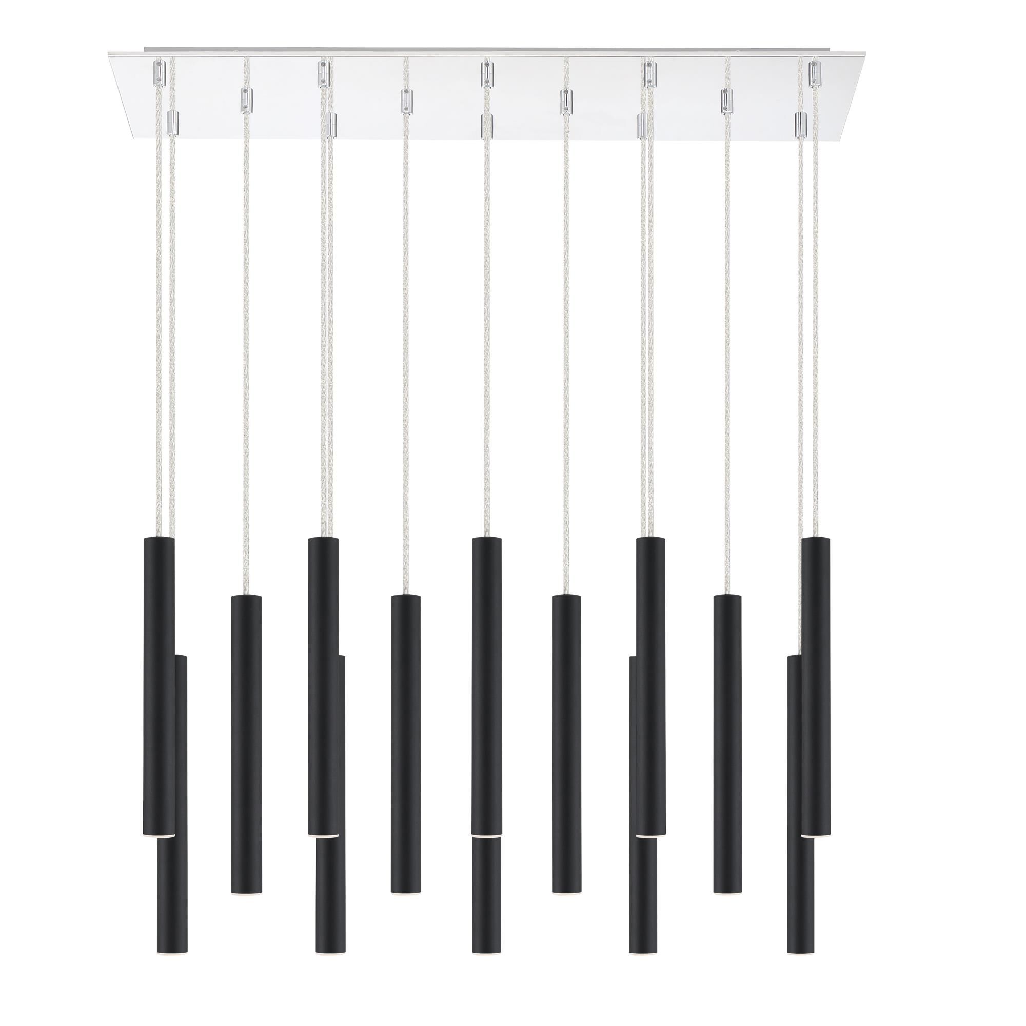 Shown in Chrome finish and Steel glass and Steel shade