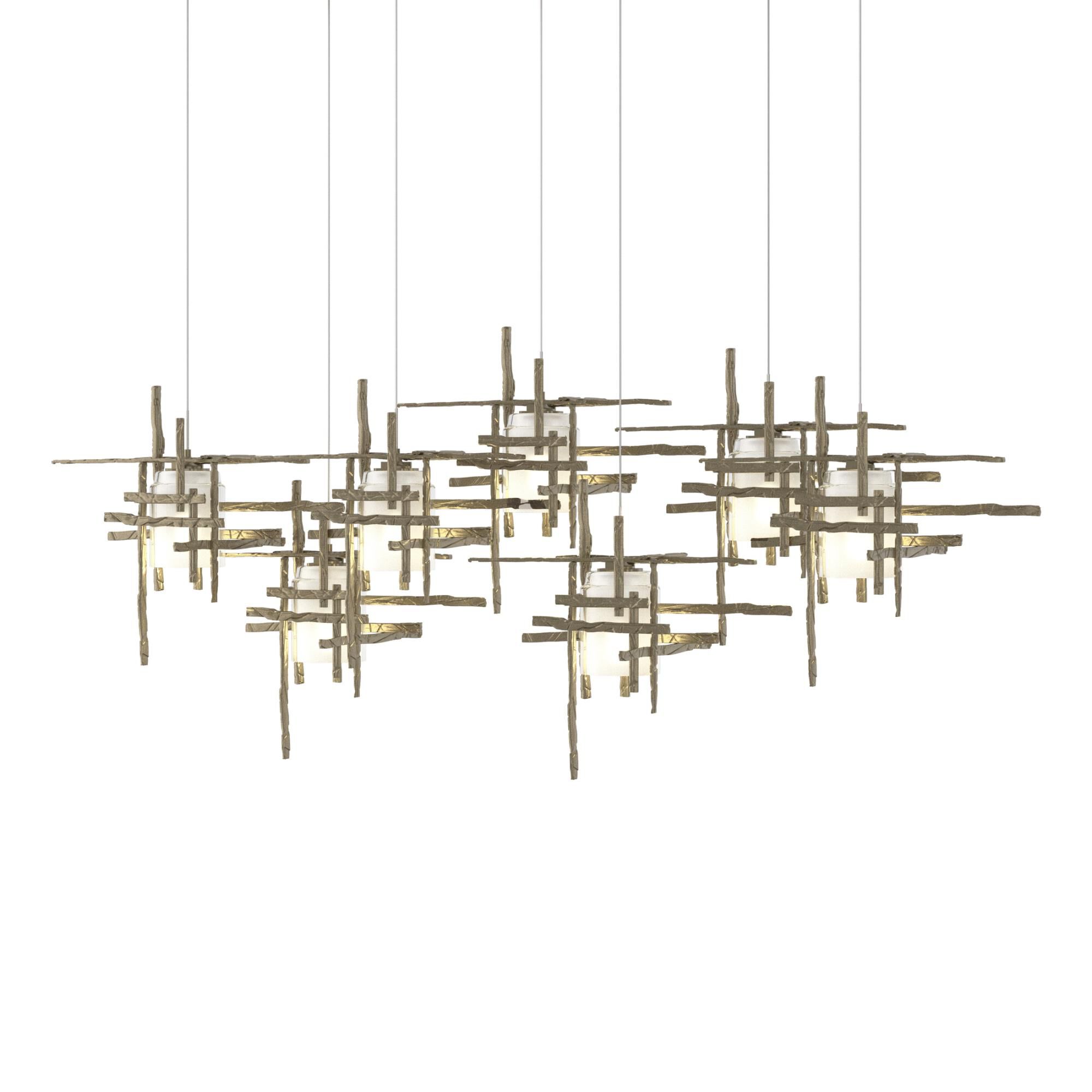 Tura 53 Inch 7 Light LED Linear Suspension Light by Hubbardton Forge