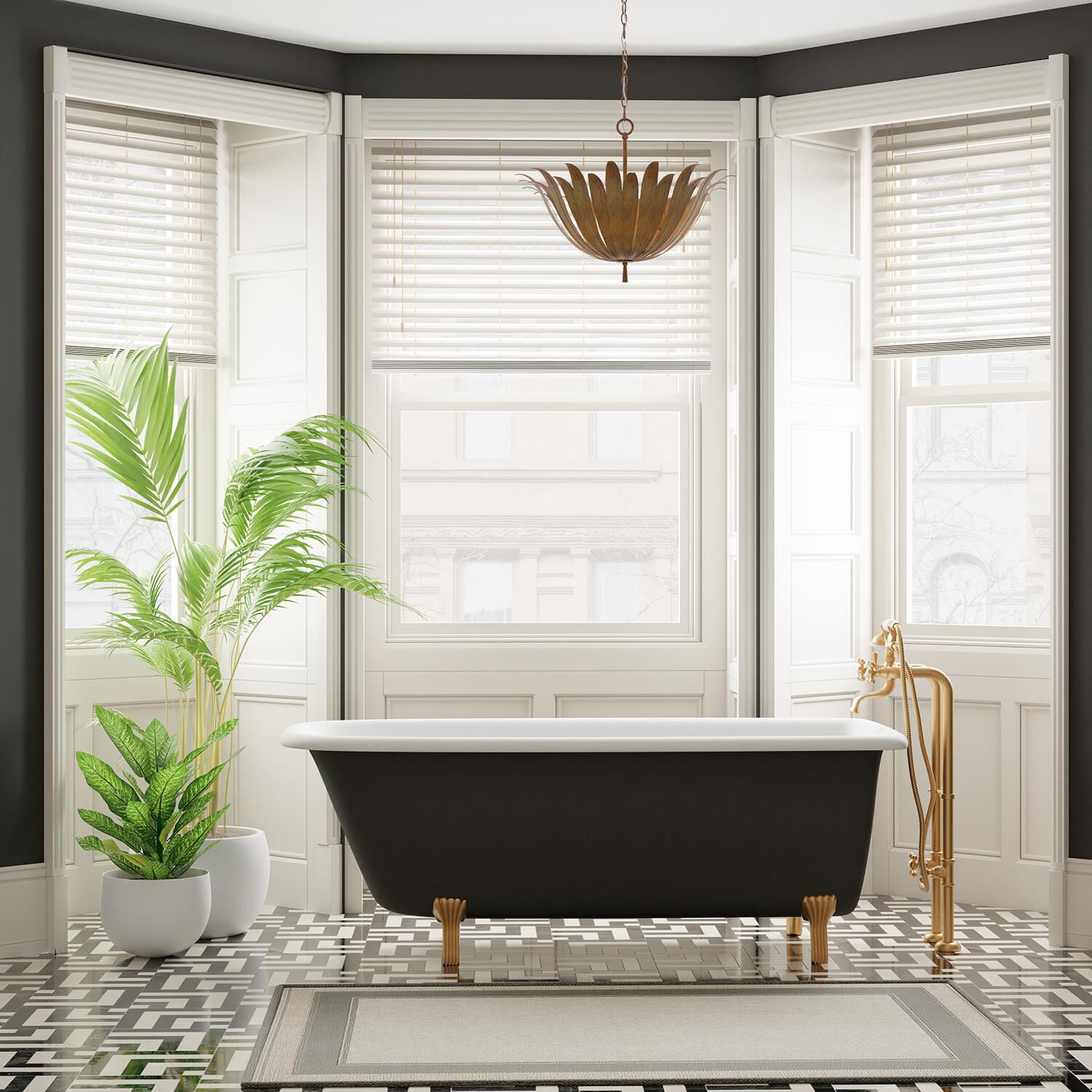 Shown in Antique Gold finish