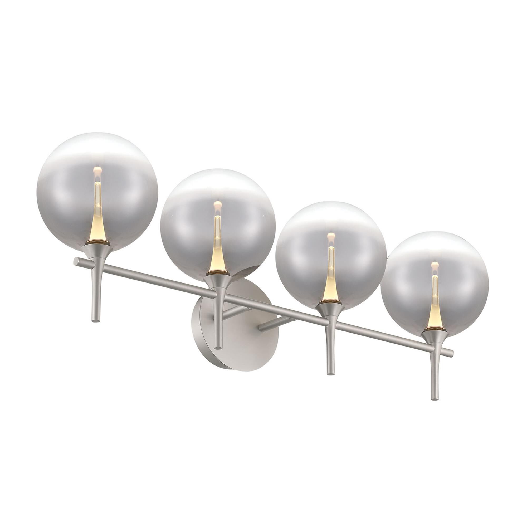 Shown in Nickel finish and Smoked glass