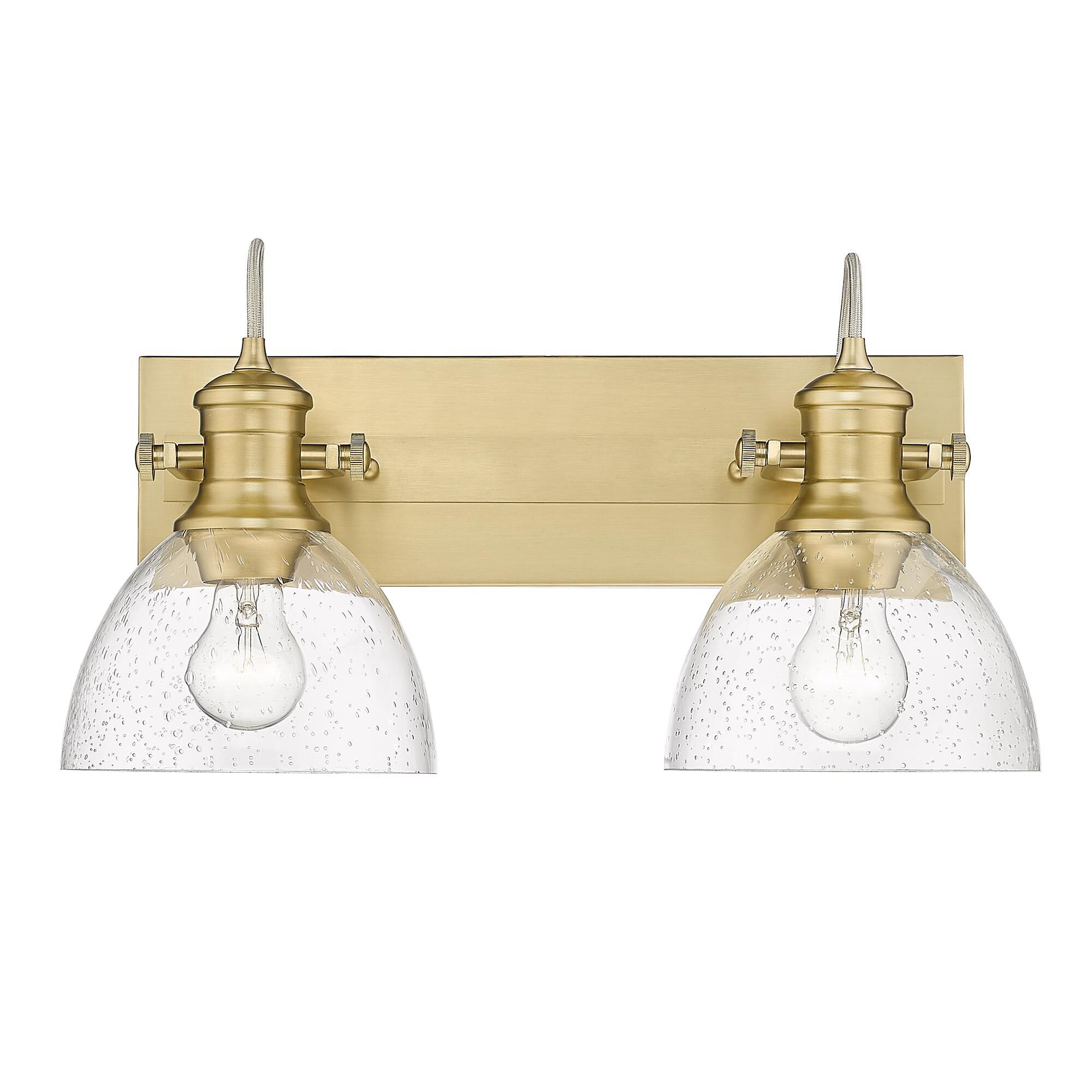 Hines 17 Inch 2 Light Semi Flush Mount by Golden Lighting