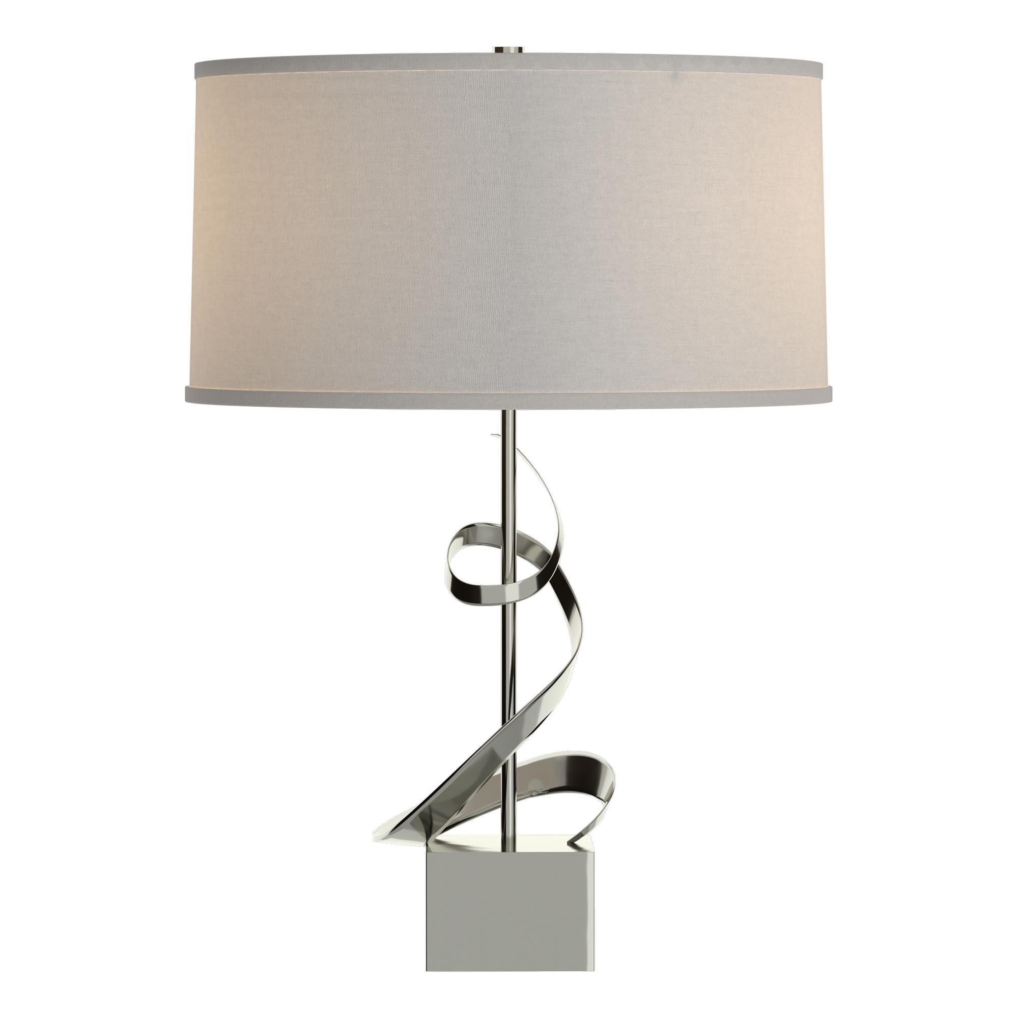 Shown in Sterling finish and Flax shade