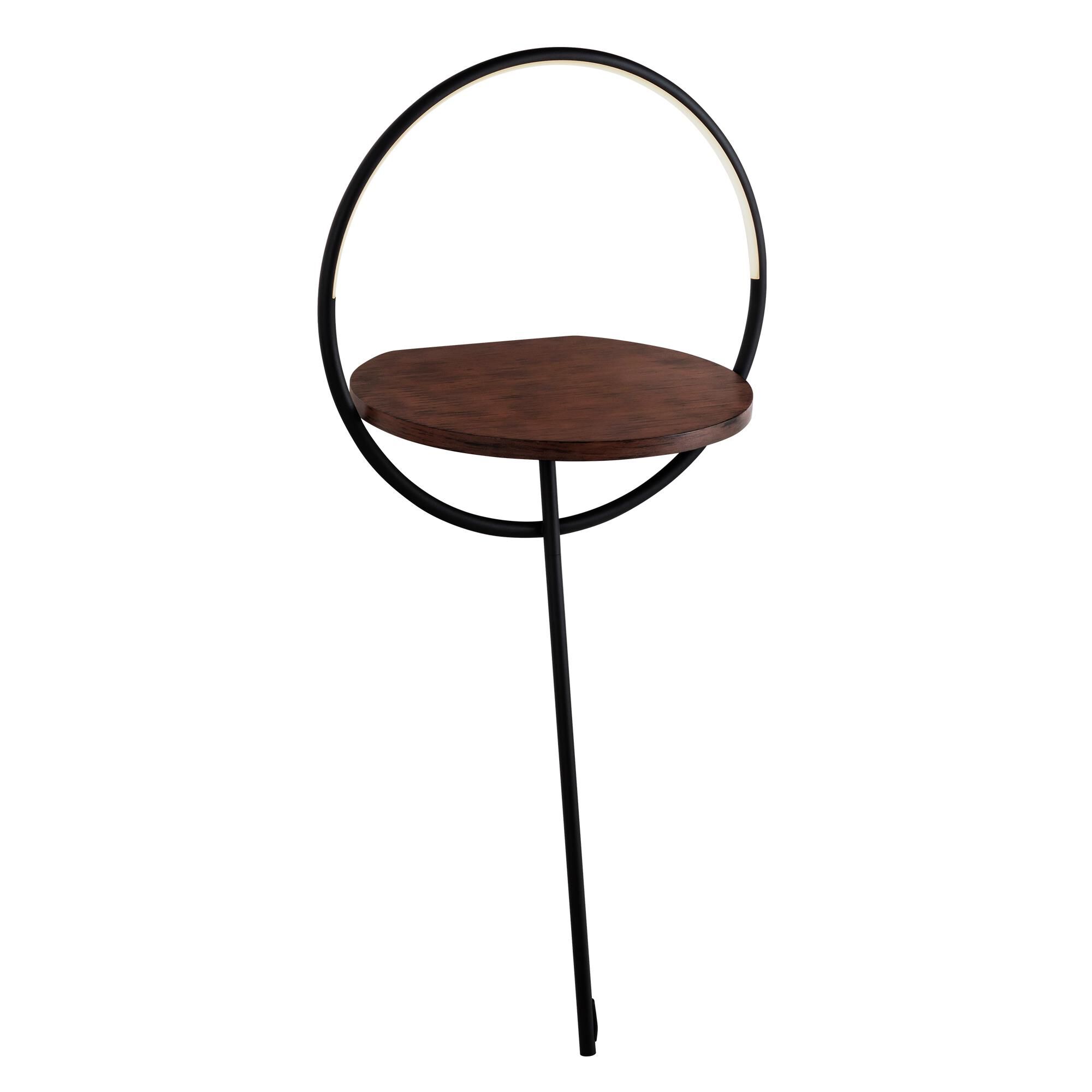 Shown in Black/Walnut finish
