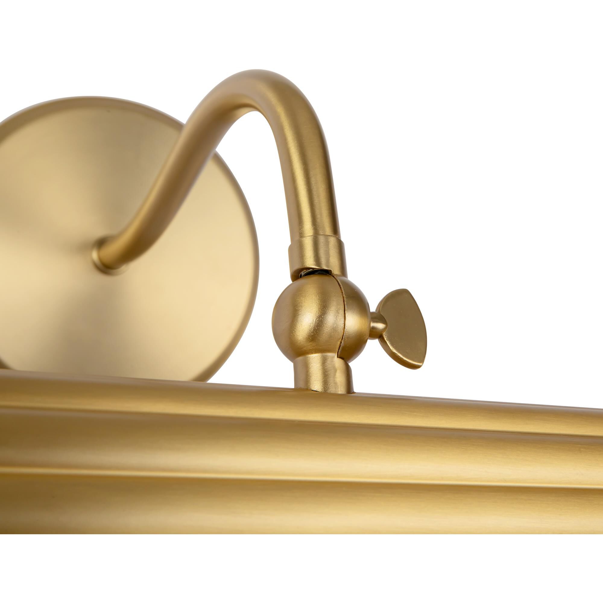 Shown in Brushed Gold finish and Frosted Acrylic Diffuser glass and Aluminum shade