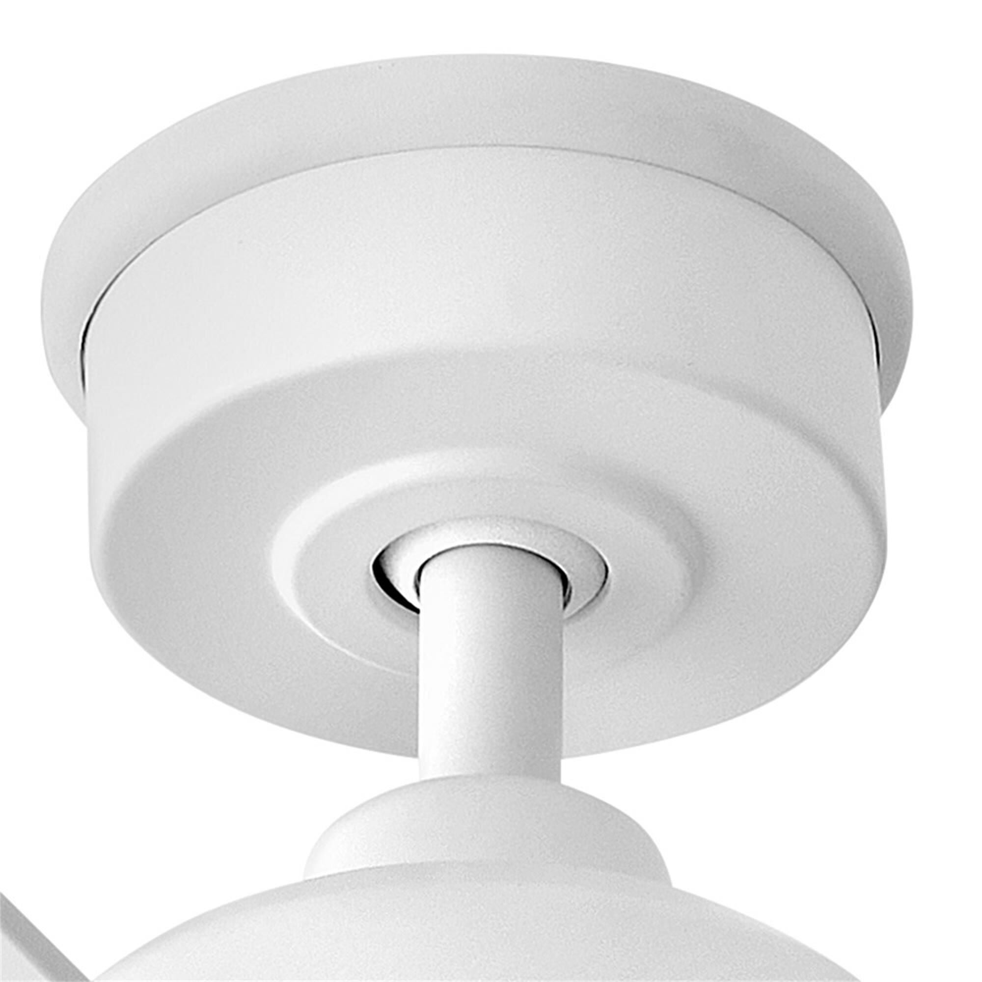 Shown in Matte White finish and White Frosted glass