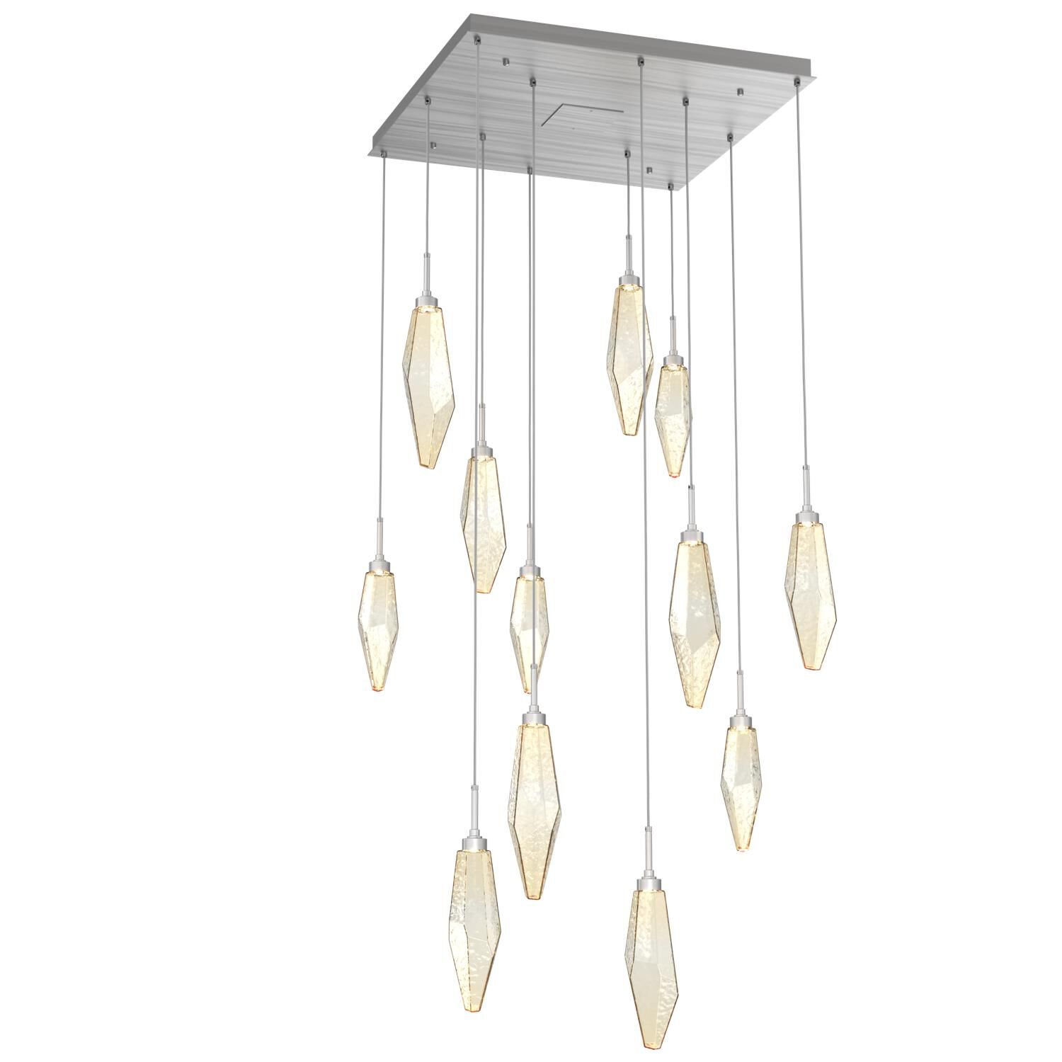 Rock Crystal Multi Light Pendant by Hammerton Studio