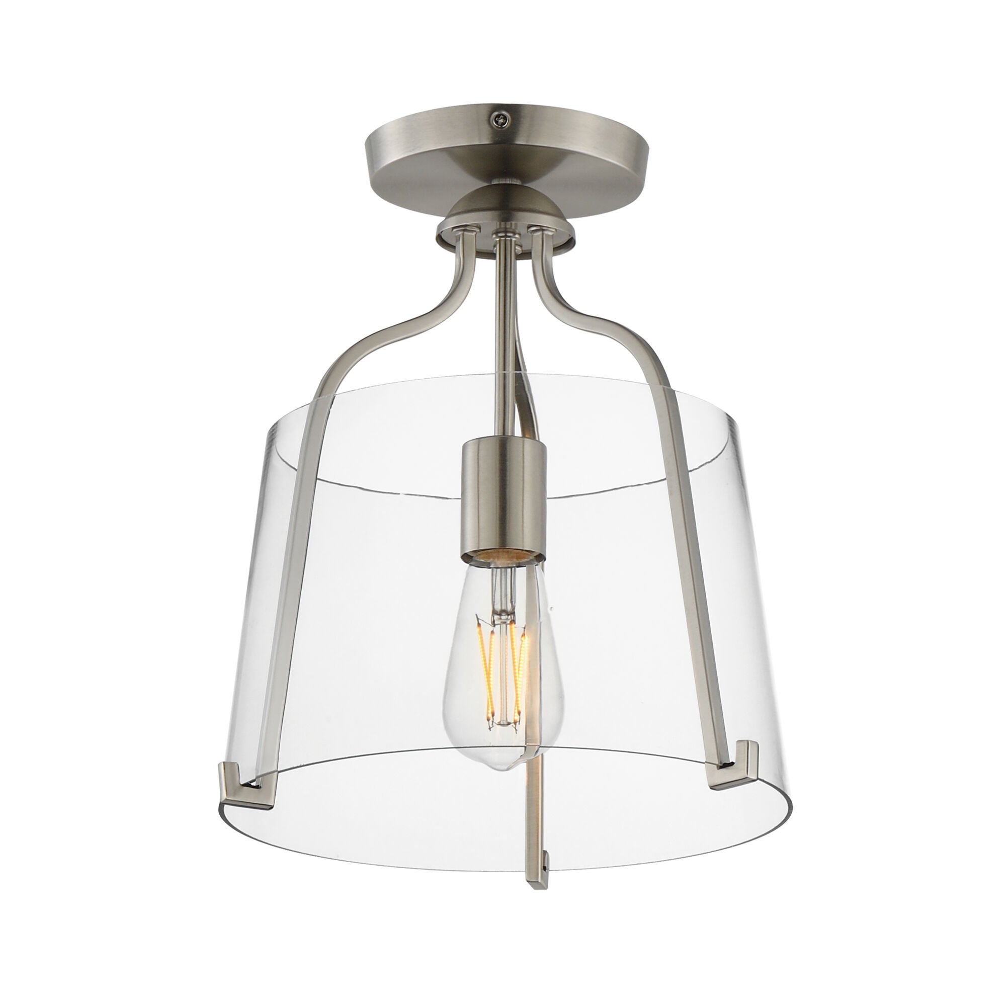 Bellmore 11 Inch Semi Flush Mount,