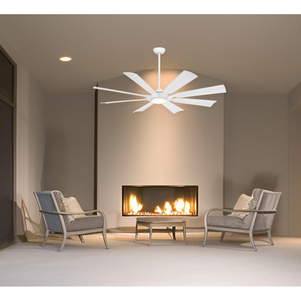 Future Outdoor Rated 65 Inch Ceiling Fan with Light Kit by Minka Aire
