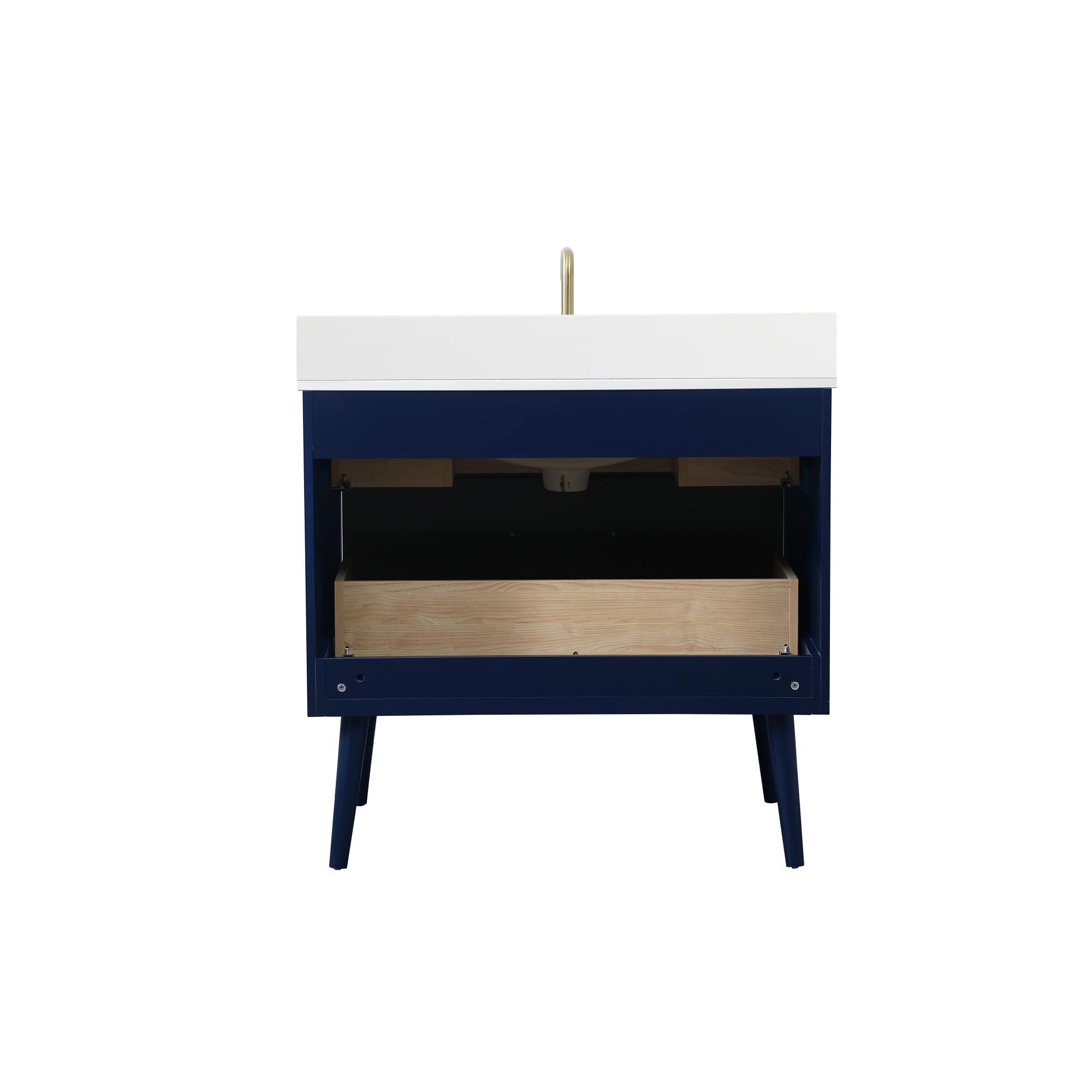 Shown in Blue finish