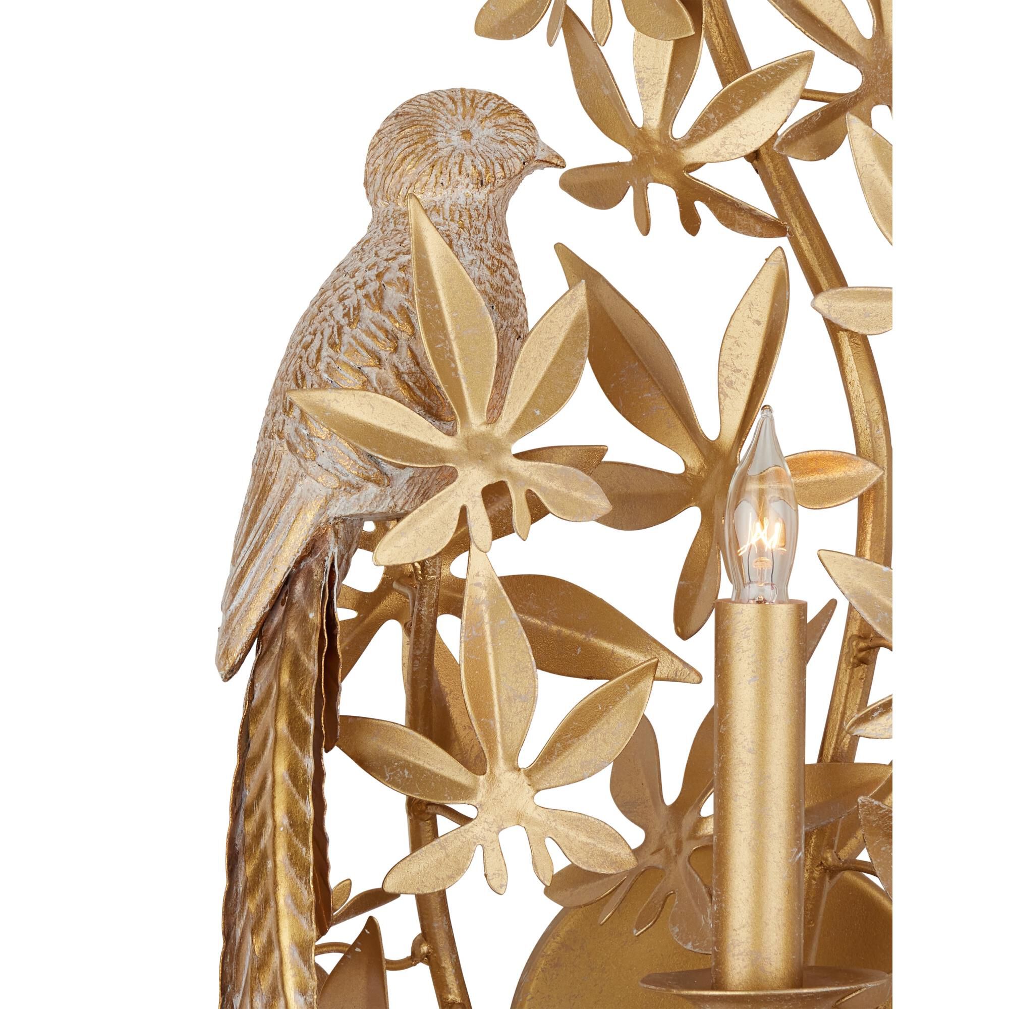 Aviary 14 Inch Wall Sconce by Currey and Company