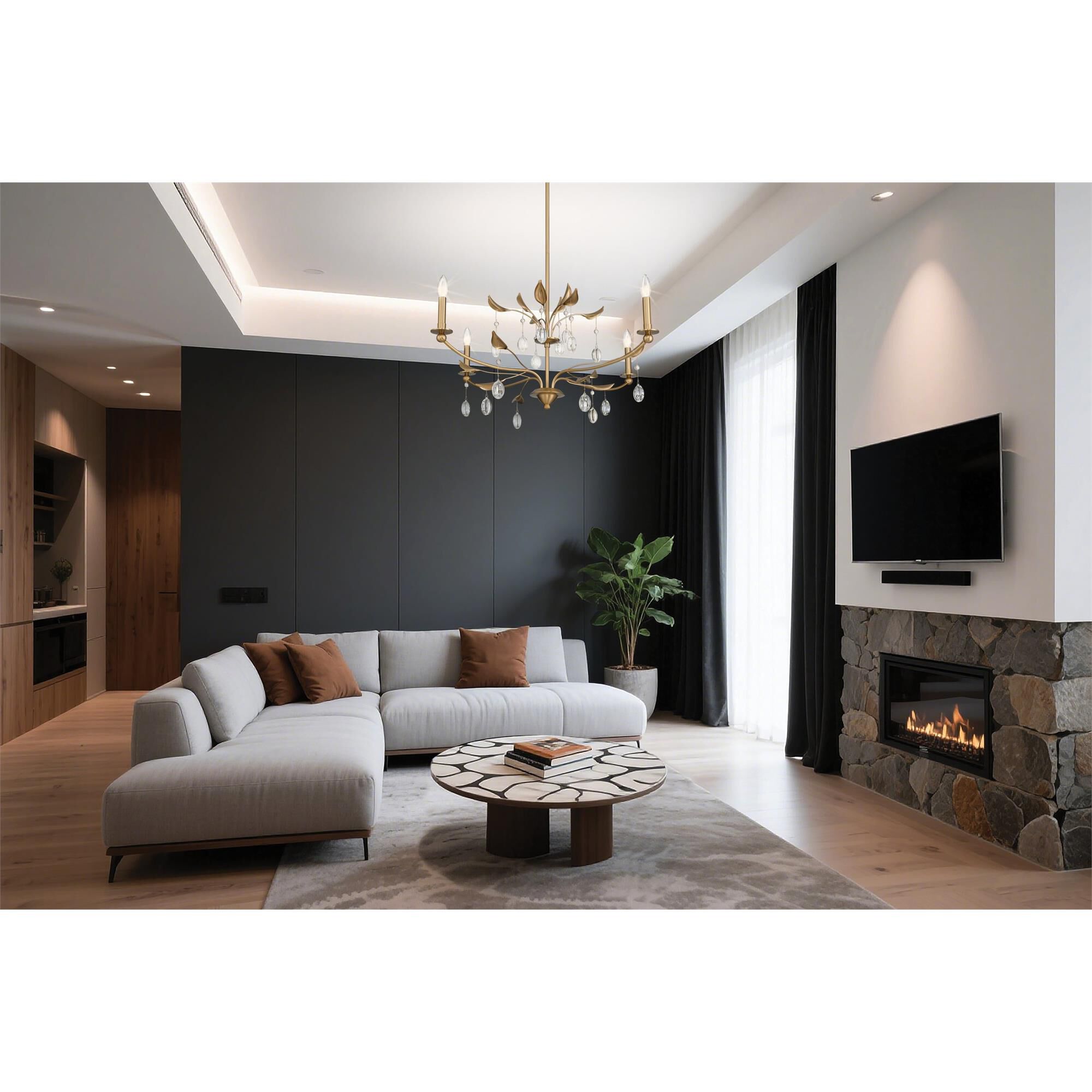Shown in Champagne Gold finish