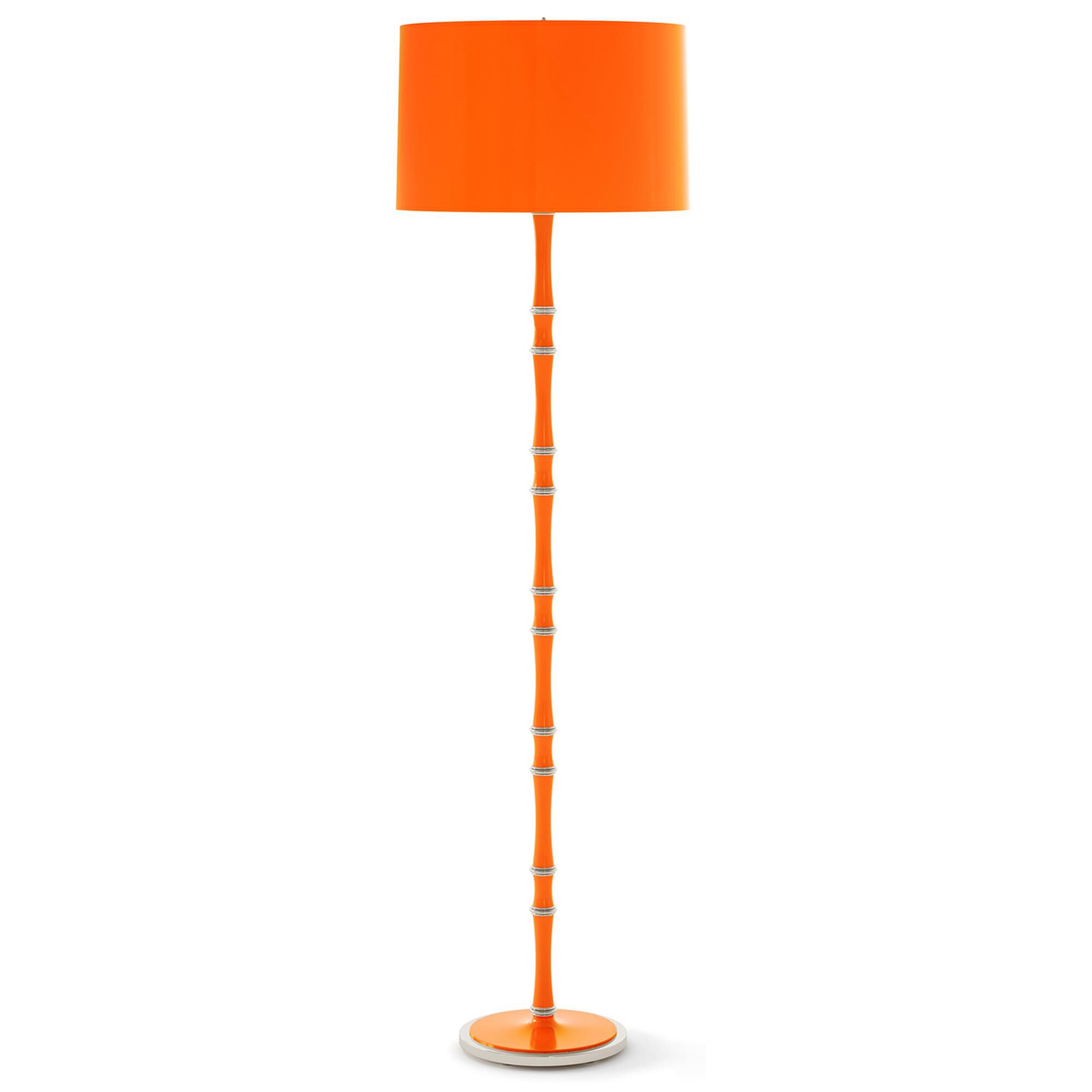 Shown in Pumpkin finish and Pumpkin and Orange shade and Polished Nickel accent