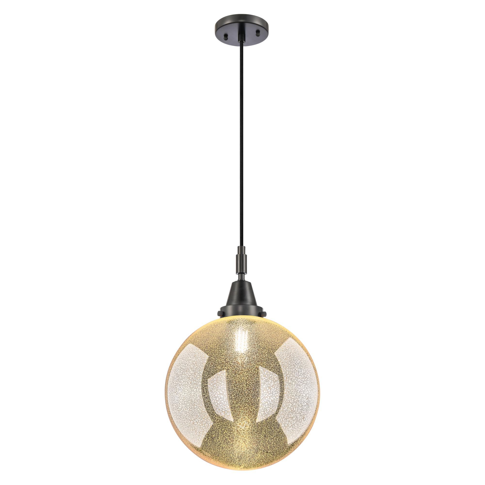 Shown in Matte Black finish and Mercury glass