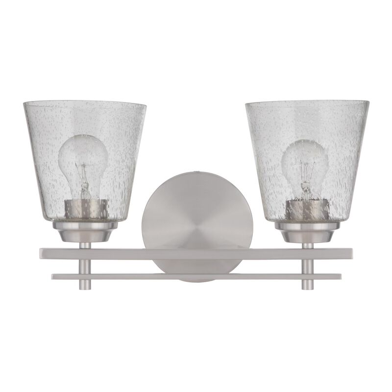 Drake 15 Inch 2 Light Bath Vanity Light by Craftmade