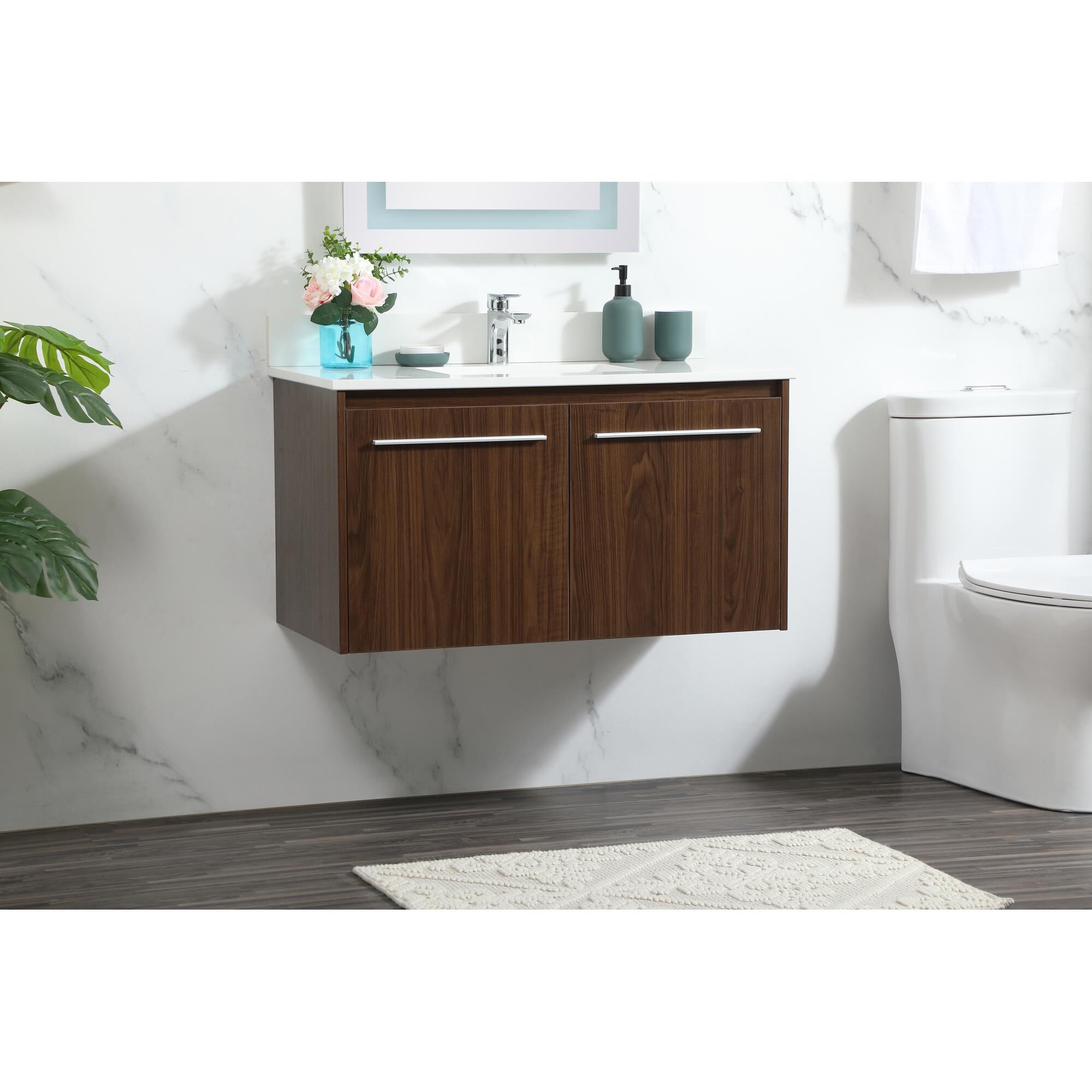 Shown in Walnut finish