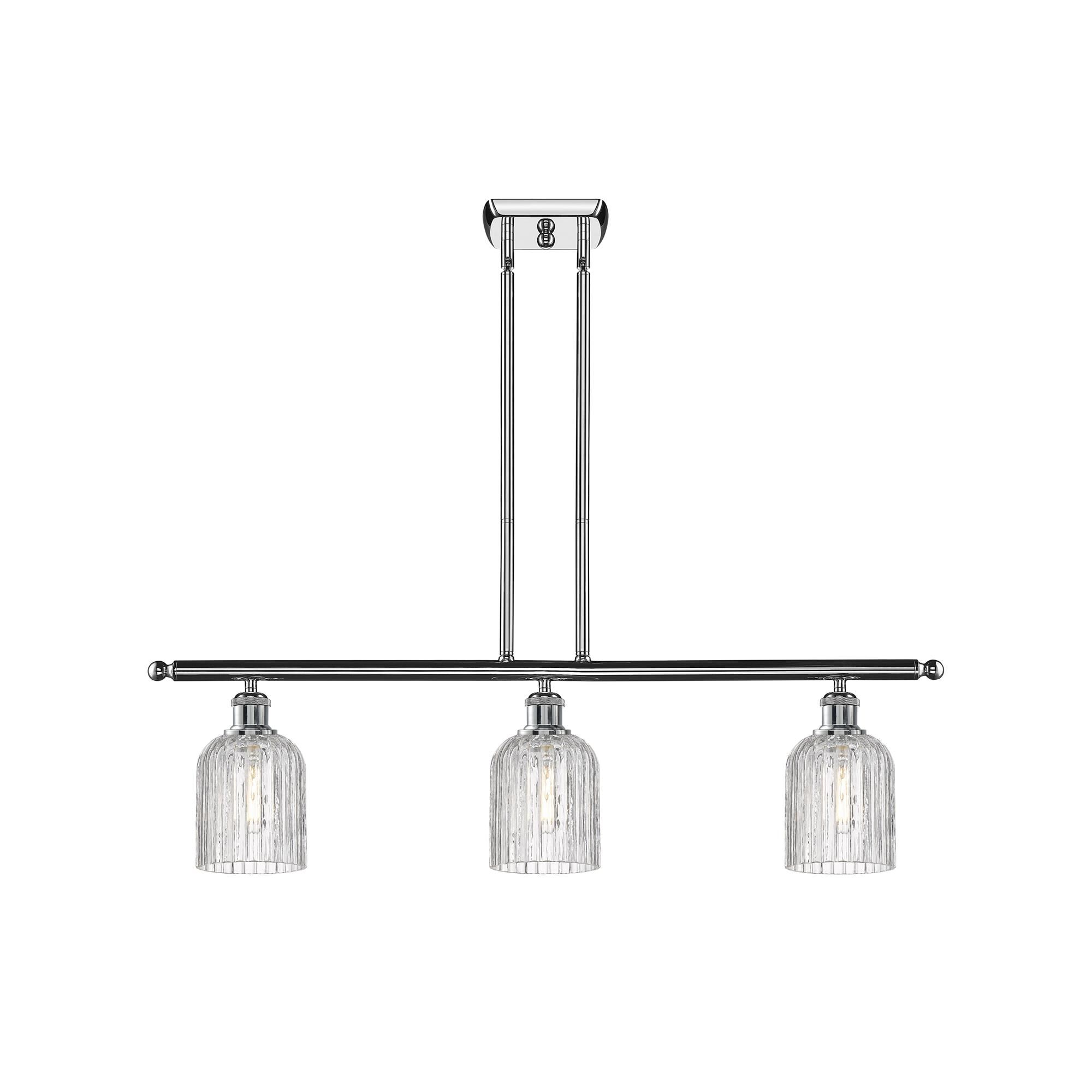 Shown in Polished Chrome finish and Clear glass