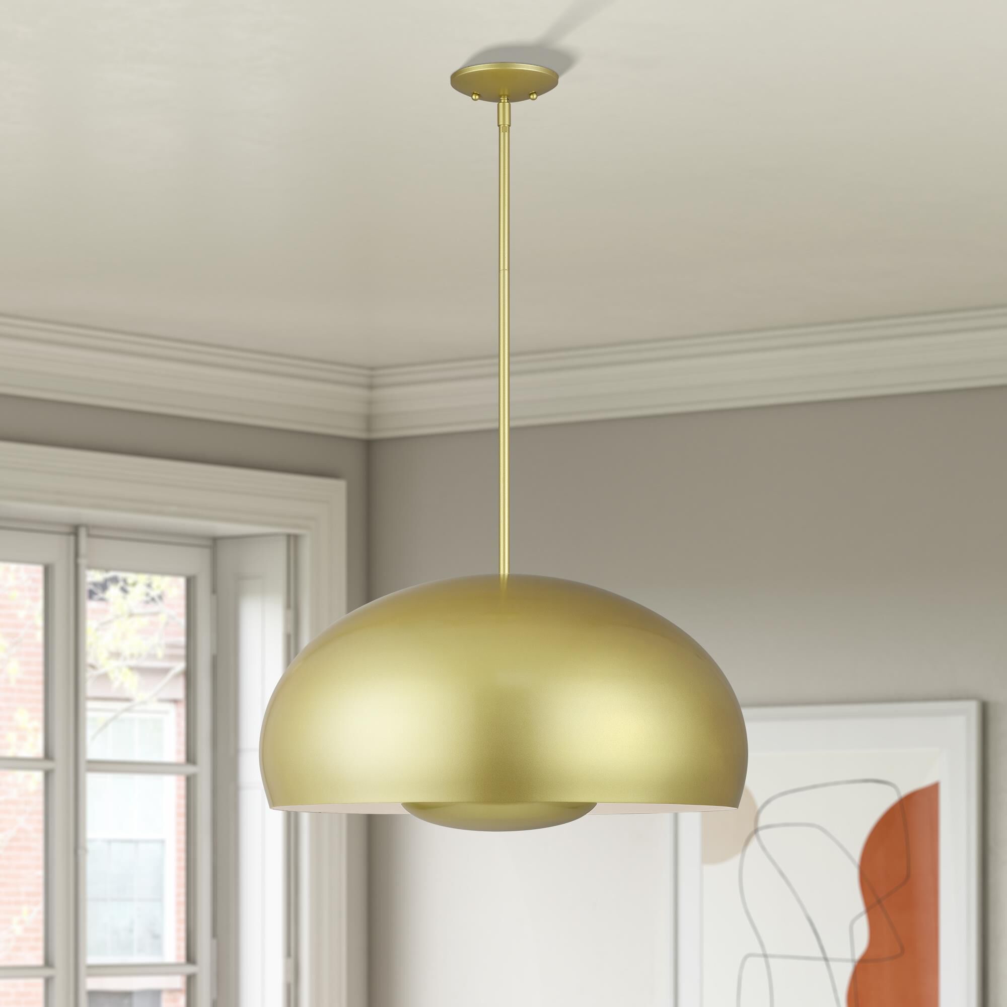 Domma 23 Inch Large Pendant by Livex Lighting