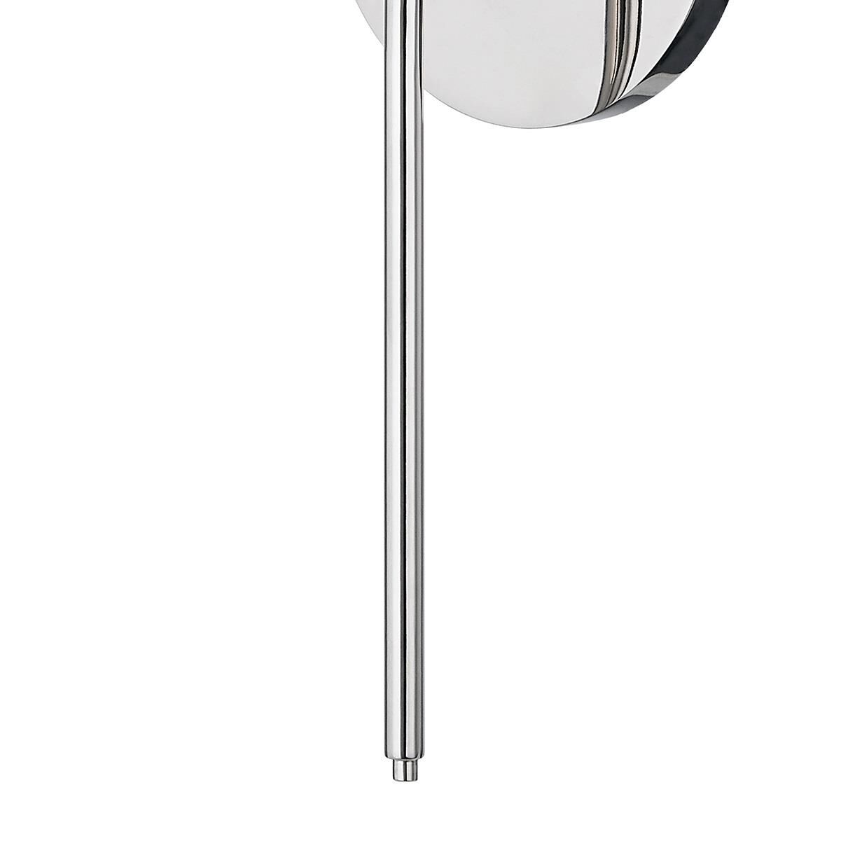 Shown in Polished Nickel finish and White Linen shade