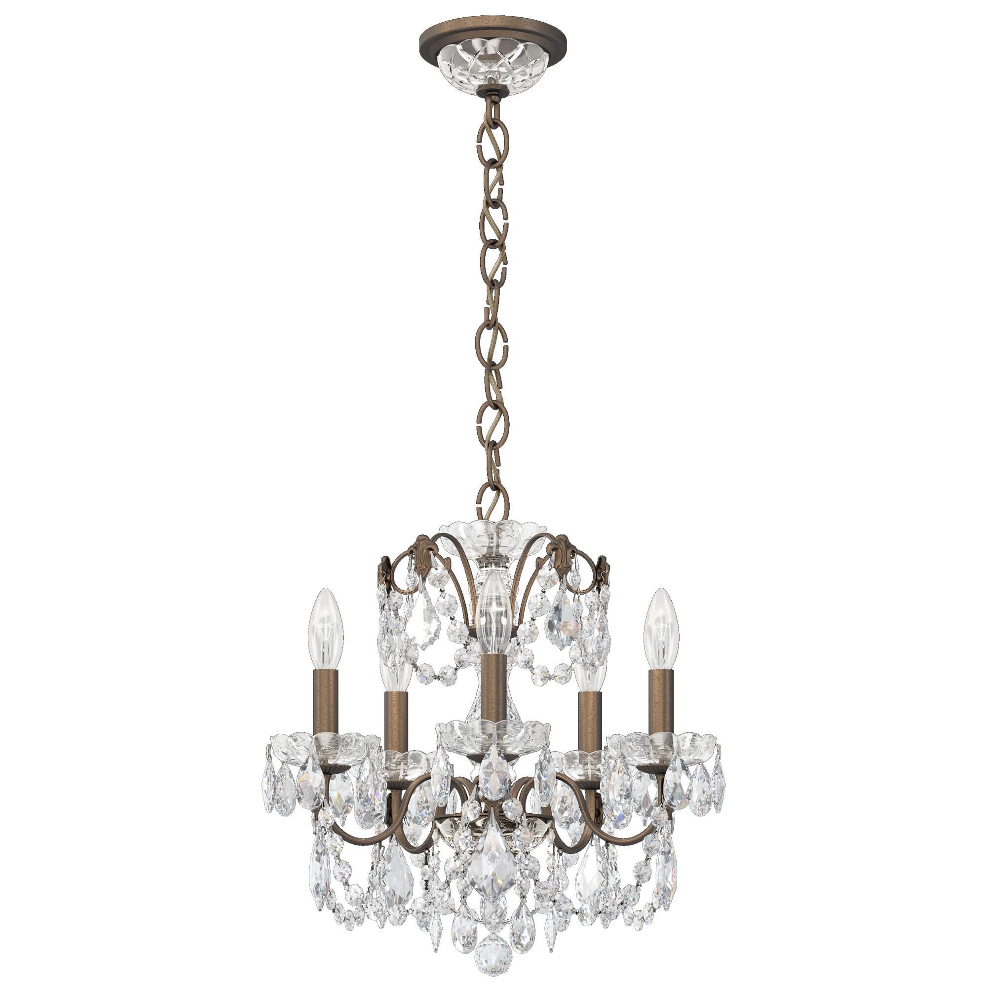 Shown in Etruscan Gold finish and Clear Heritage crystal