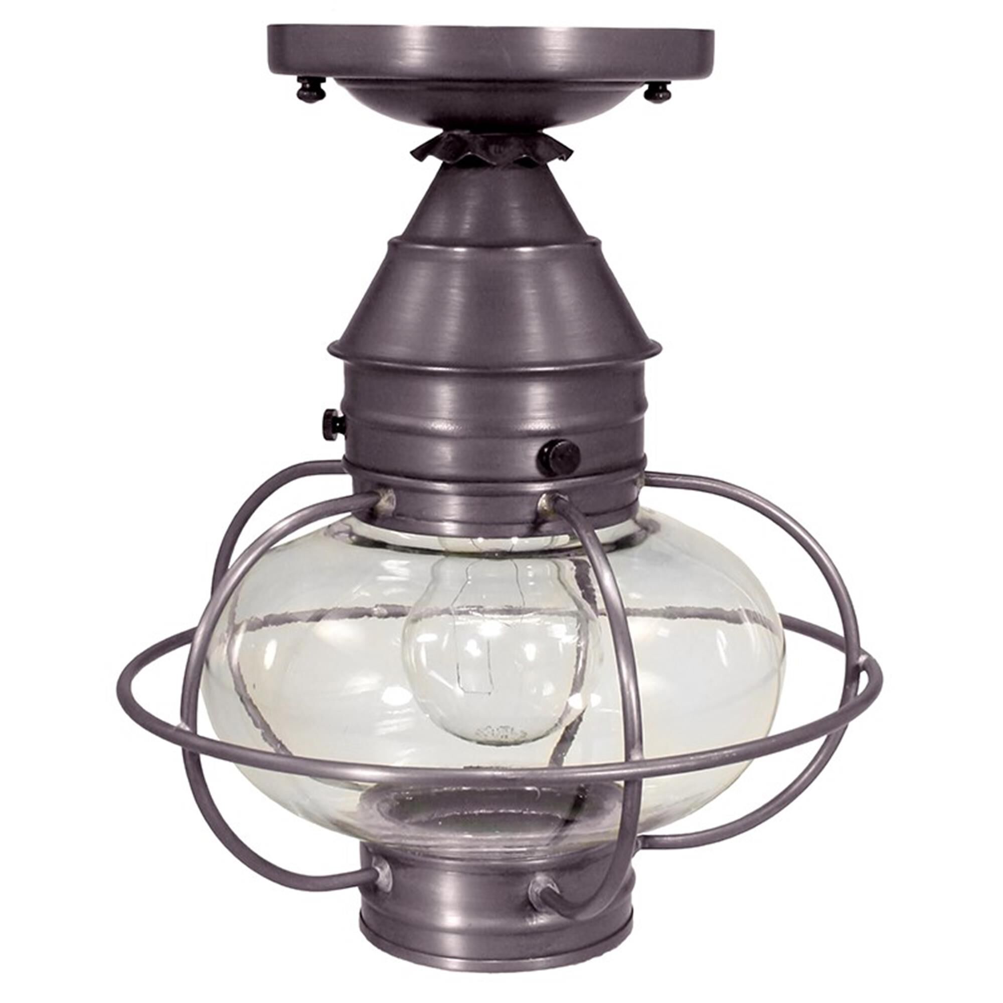 Onion 9 Inch Outdoor Flush Mount,