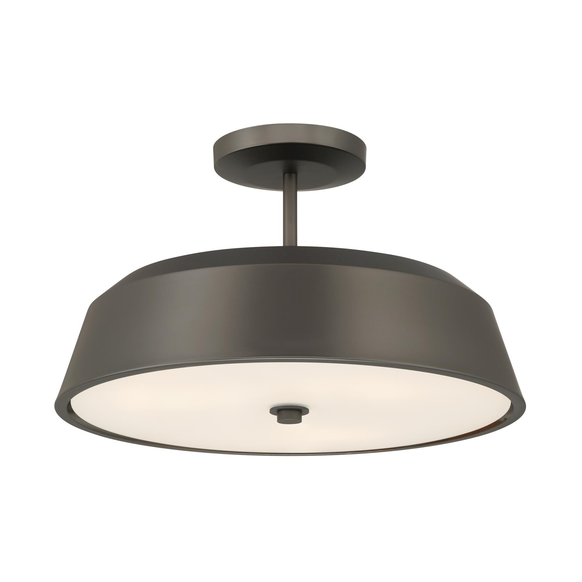 Shown in Plated Dark Bronze finish and Etched White glass